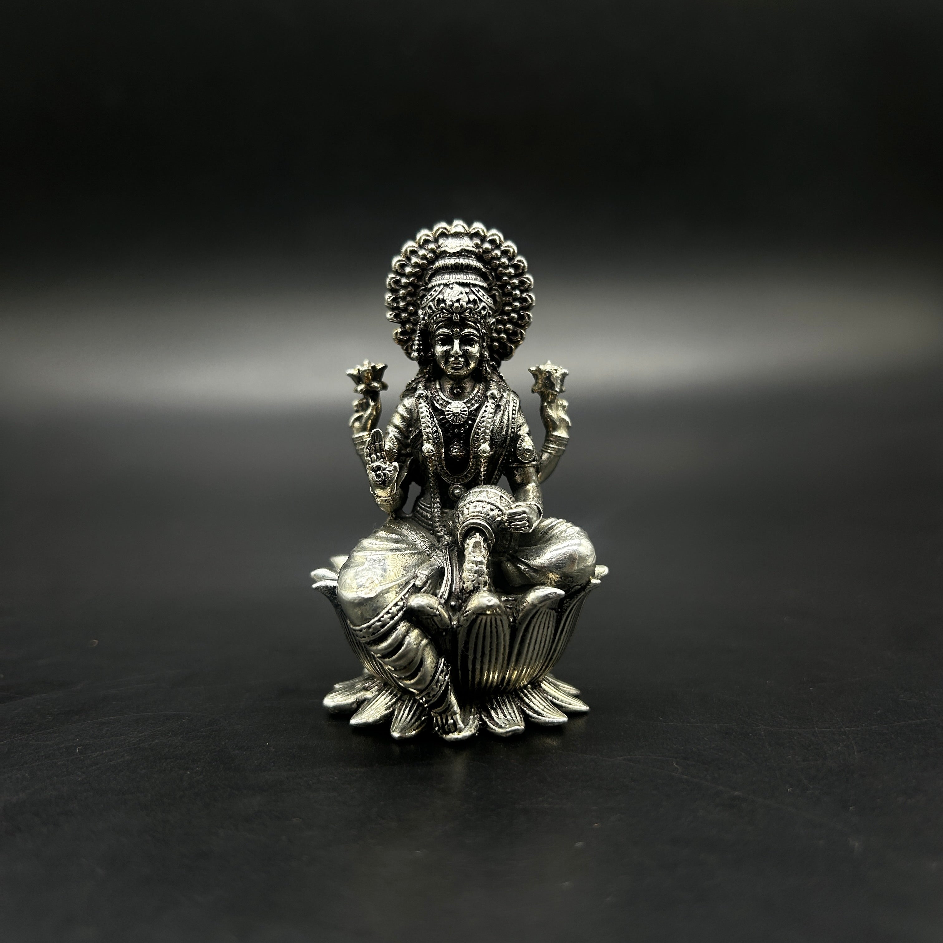 925 Sterling Silver Laxmi Idol