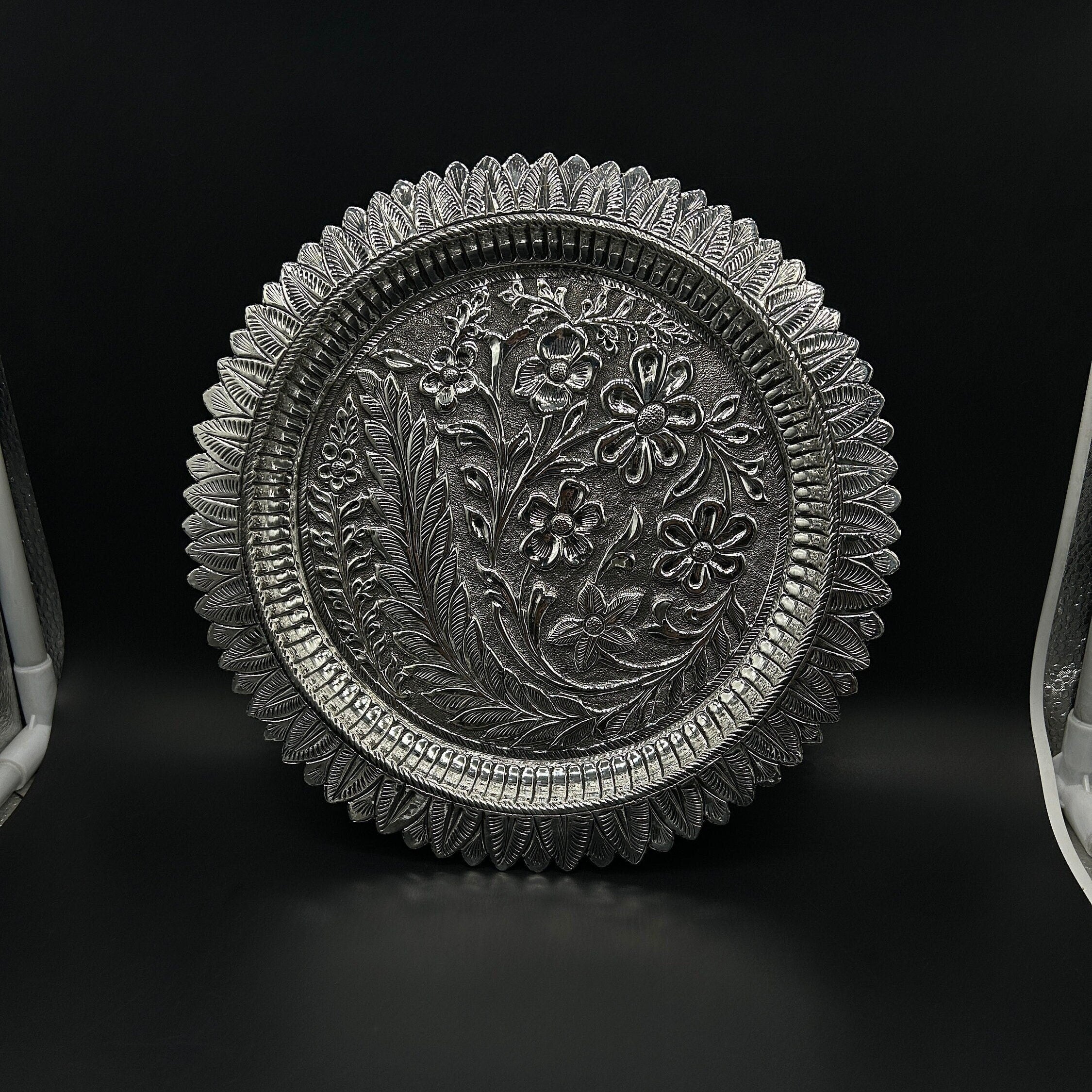925 Sterling Silver Thali For Pooja / Silver Pooja Thali