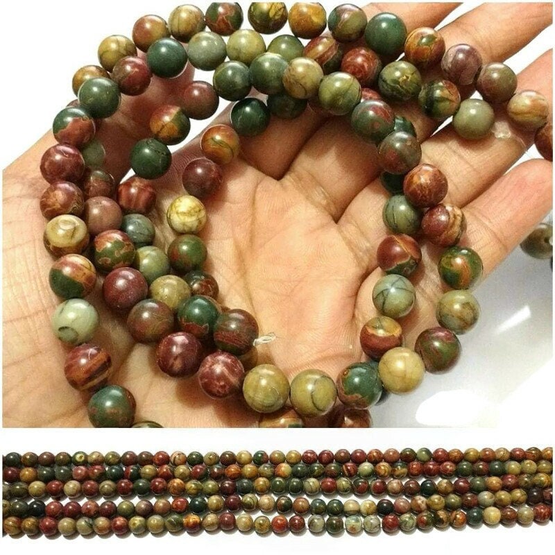 Cherry Creek Jasper/ Multi Picaso Jasper Beads 6mm,8mm