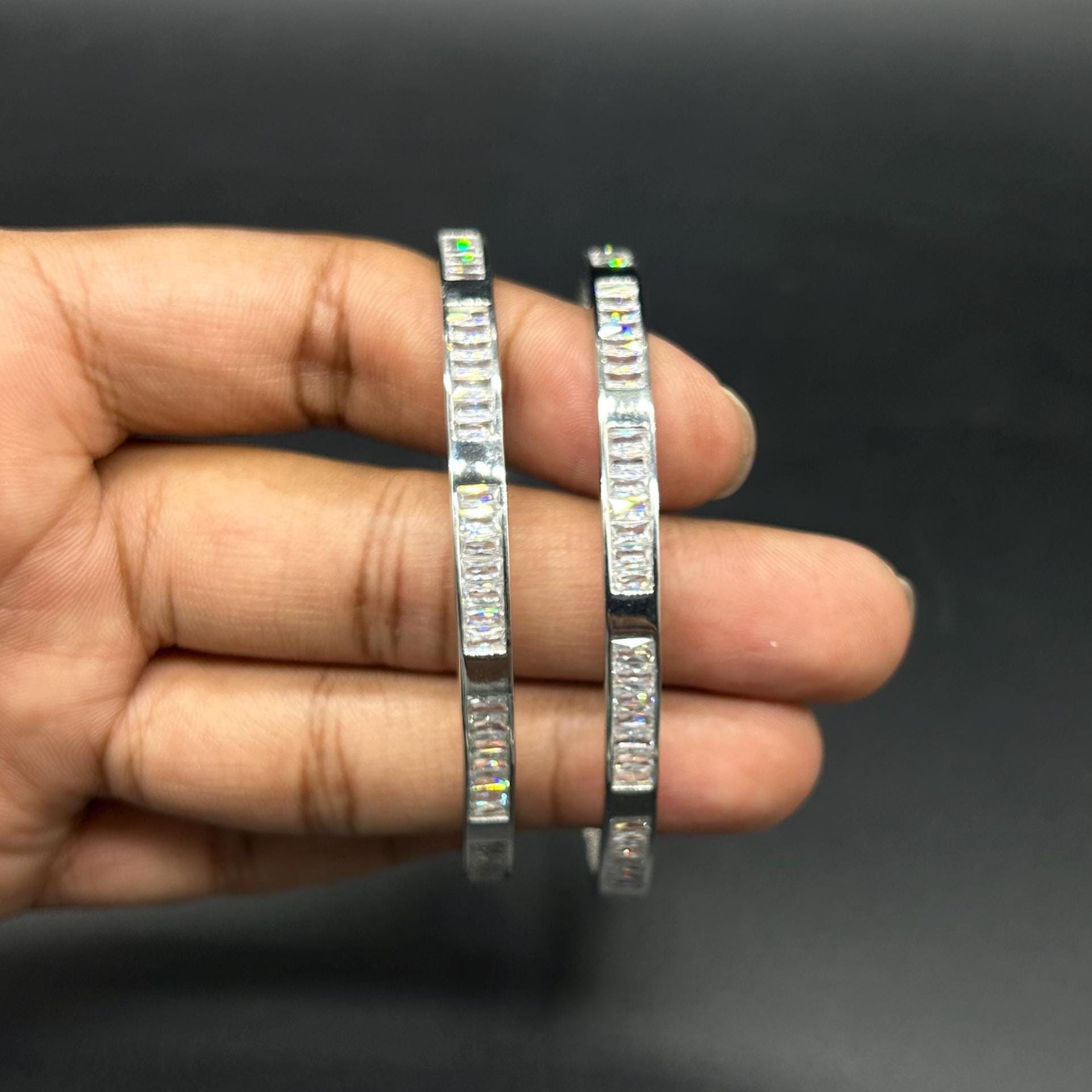 925 Sterling Silver Bangles For Girls And Woman