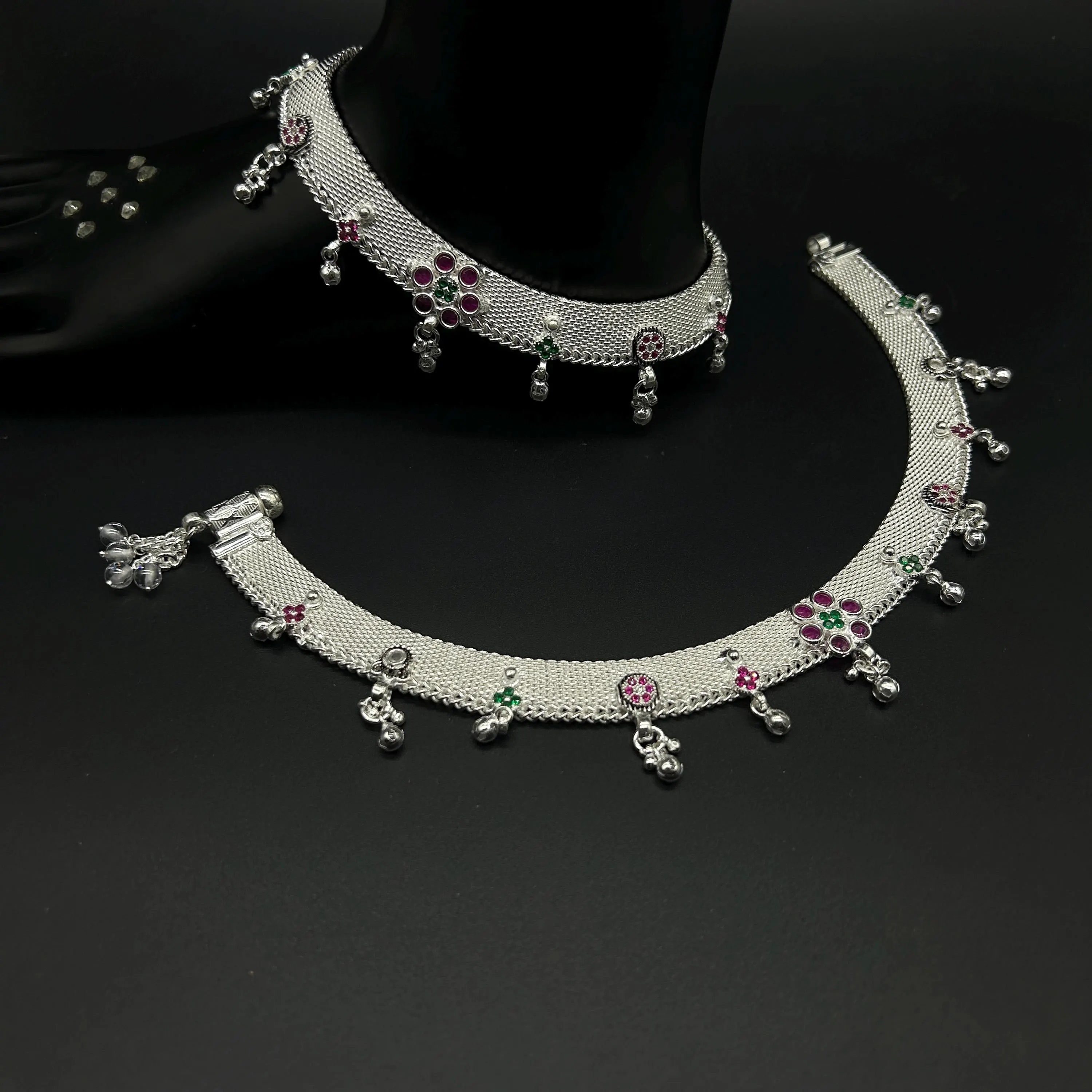925 Sterling Silver Anklet / Silver Payal / Silver Anklet / Silver Bride Anklet / Silver Payal / Silver Designer Payal