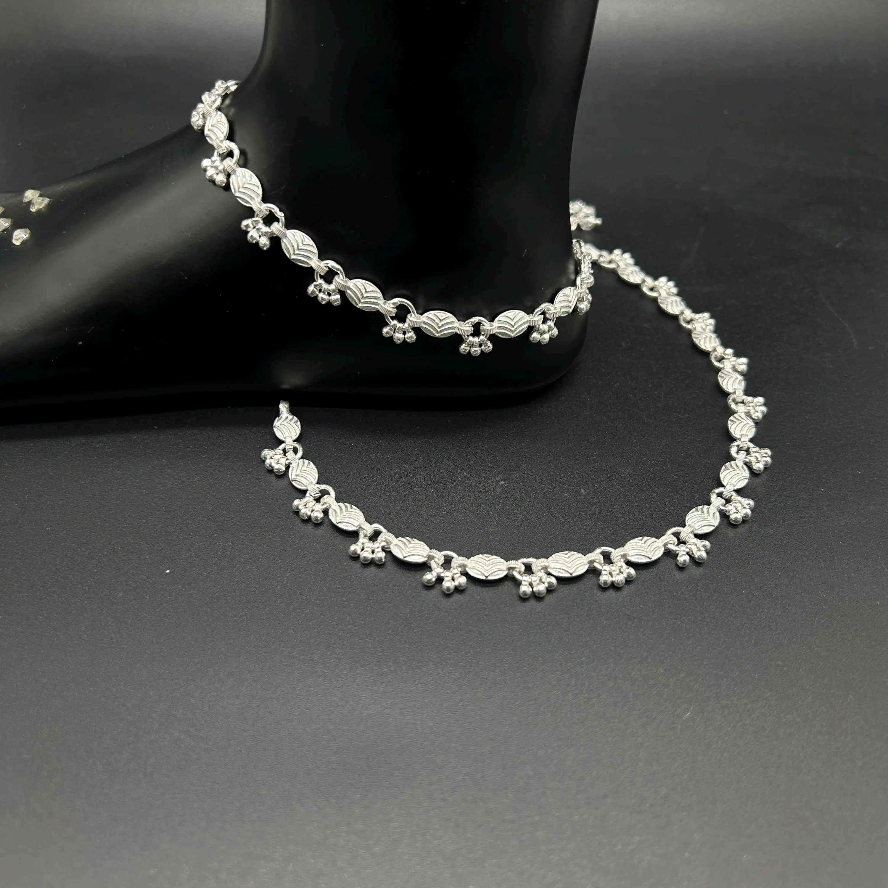 925 Sterling Silver Anklet / Silver Payal / Silver Anklet / Silver Bride Anklet / Silver Payal / Silver Designer Payal