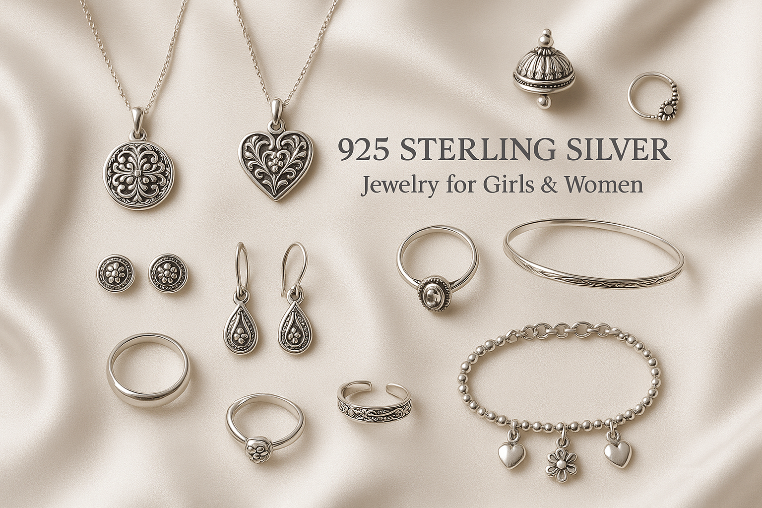 925 Sterling Silver Girls & Womens Jewelry
