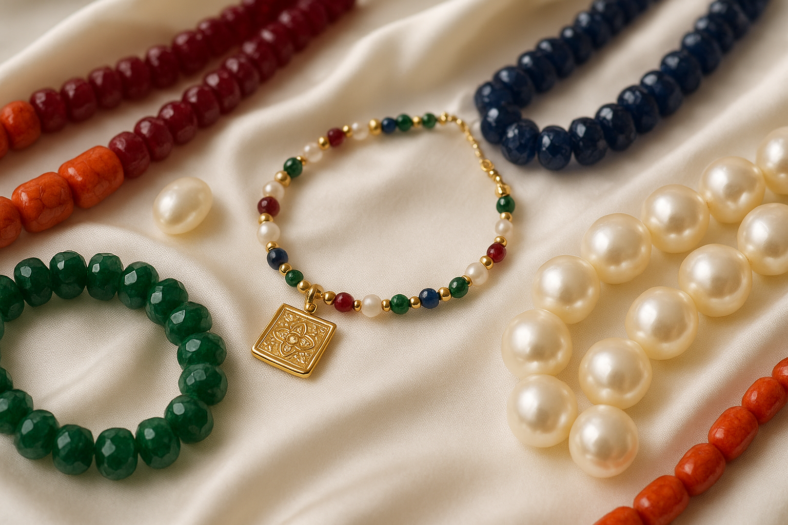 Gemstones Beads & Bracelets & Charm Plates