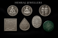 Silver Coins & Silver Or Gemstone Yantra