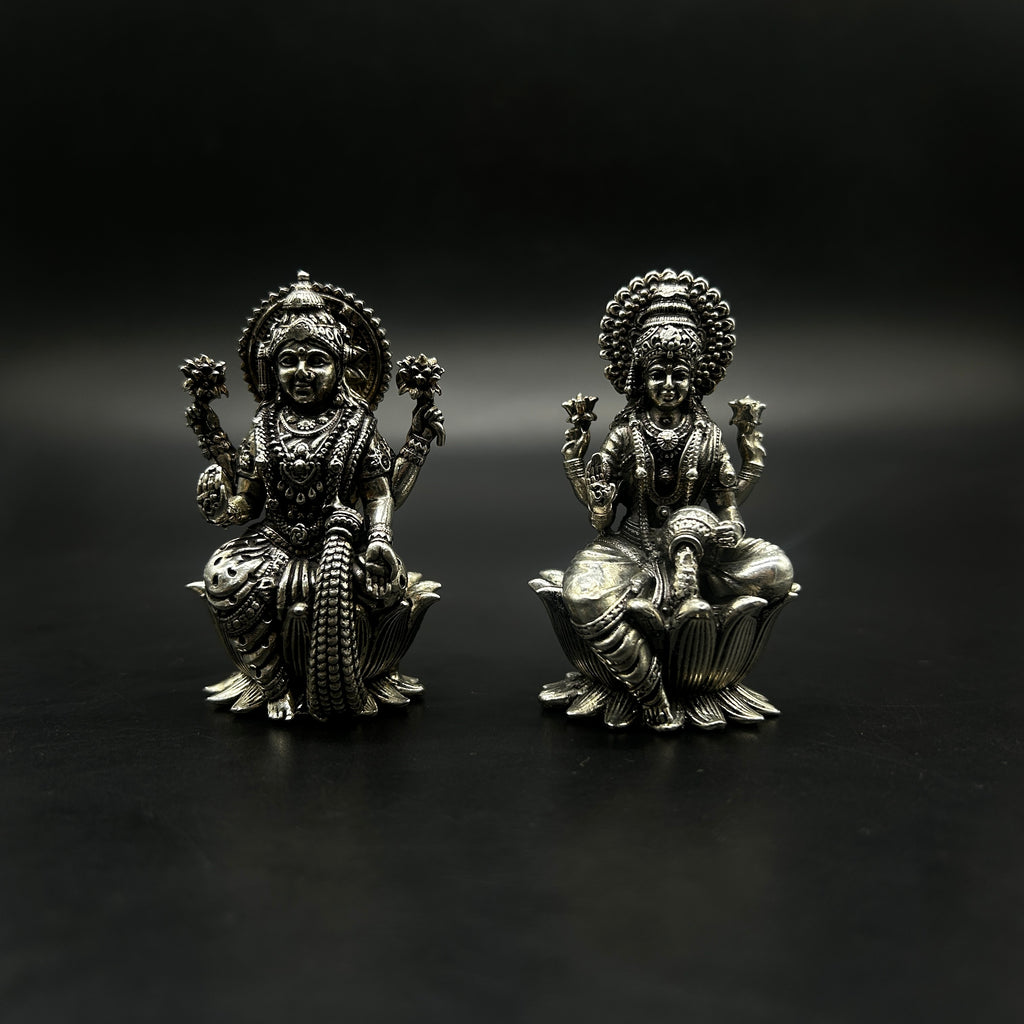 925 Sterling Silver Laxmi Idol