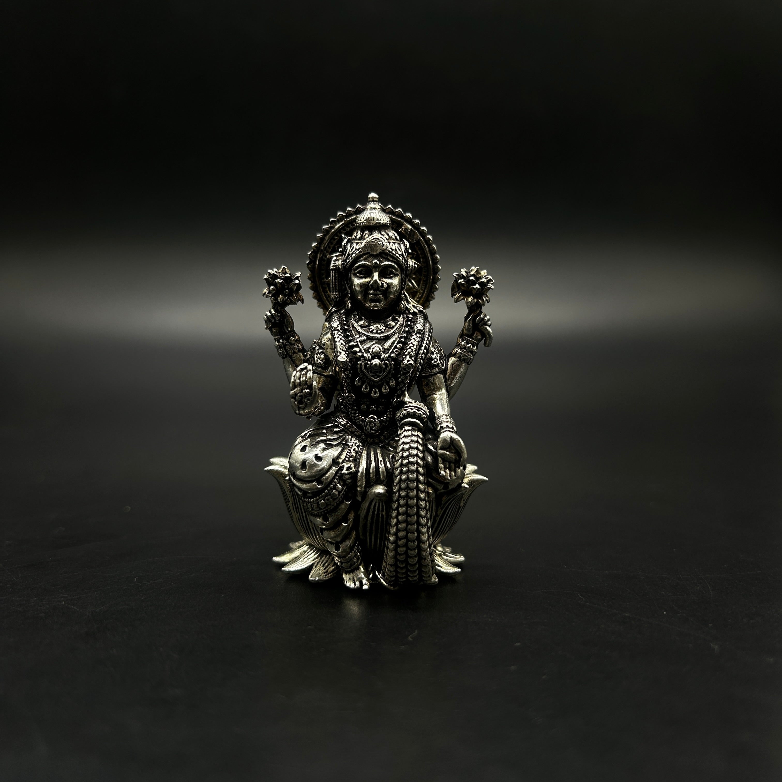 925 Sterling Silver Laxmi Idol