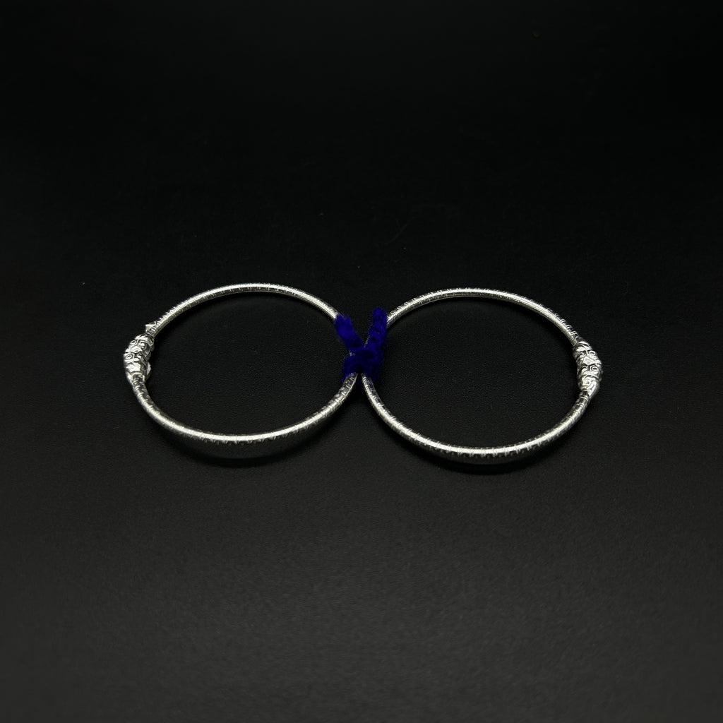 Pure Silver Baby Nazariya Kada Bangle for Baby Boy and Baby Girls