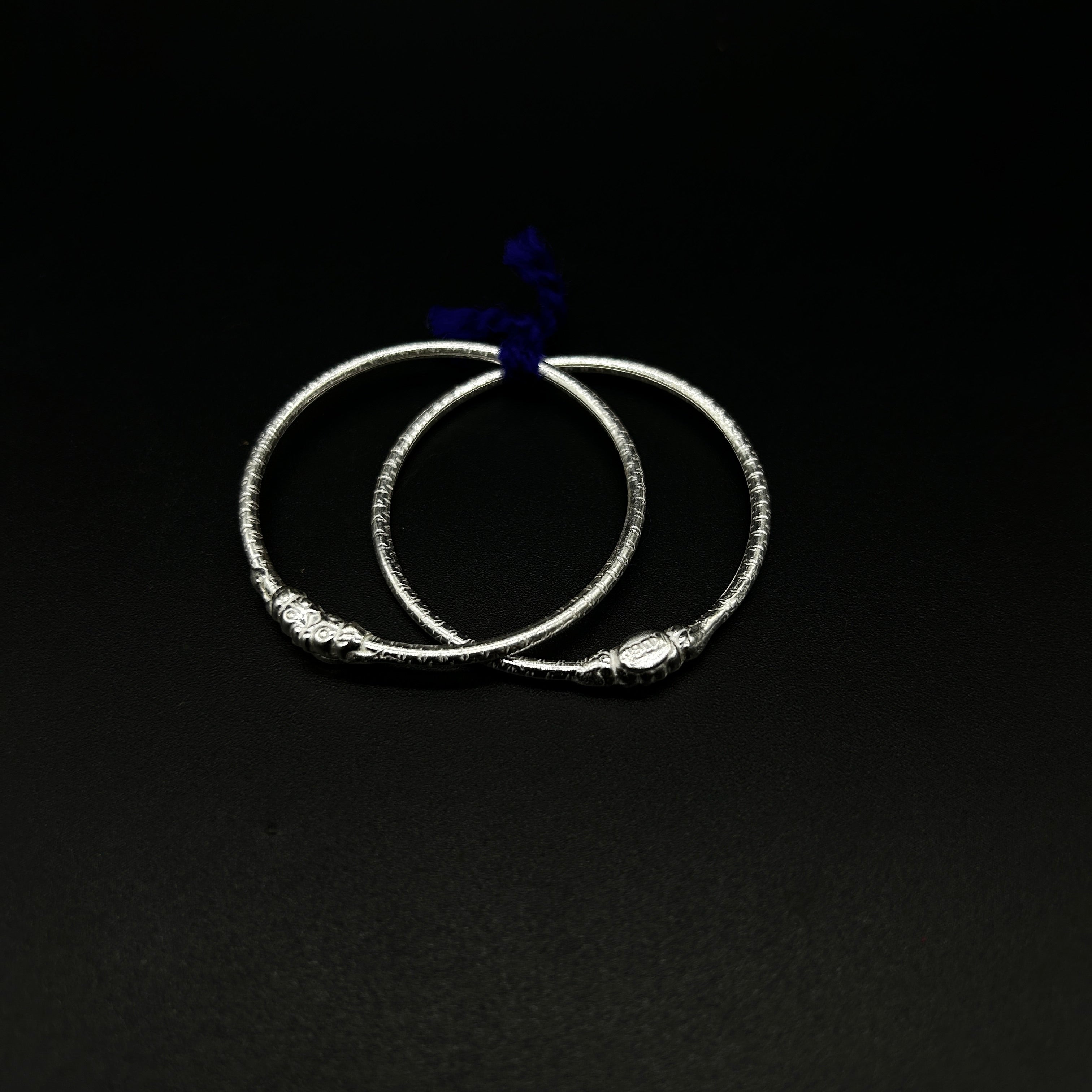 Pure Silver Baby Nazariya Kada Bangle for Baby Boy and Baby Girls