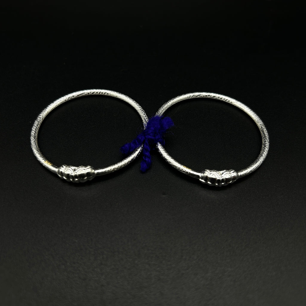 Pure Silver Baby Nazariya Kada Bangle for Baby Boy and Baby