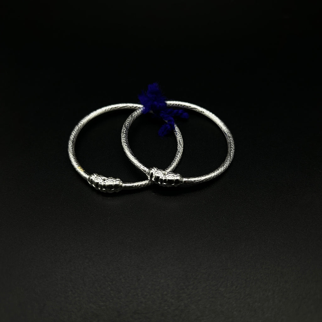 Pure Silver Baby Nazariya Kada Bangle for Baby Boy and Baby