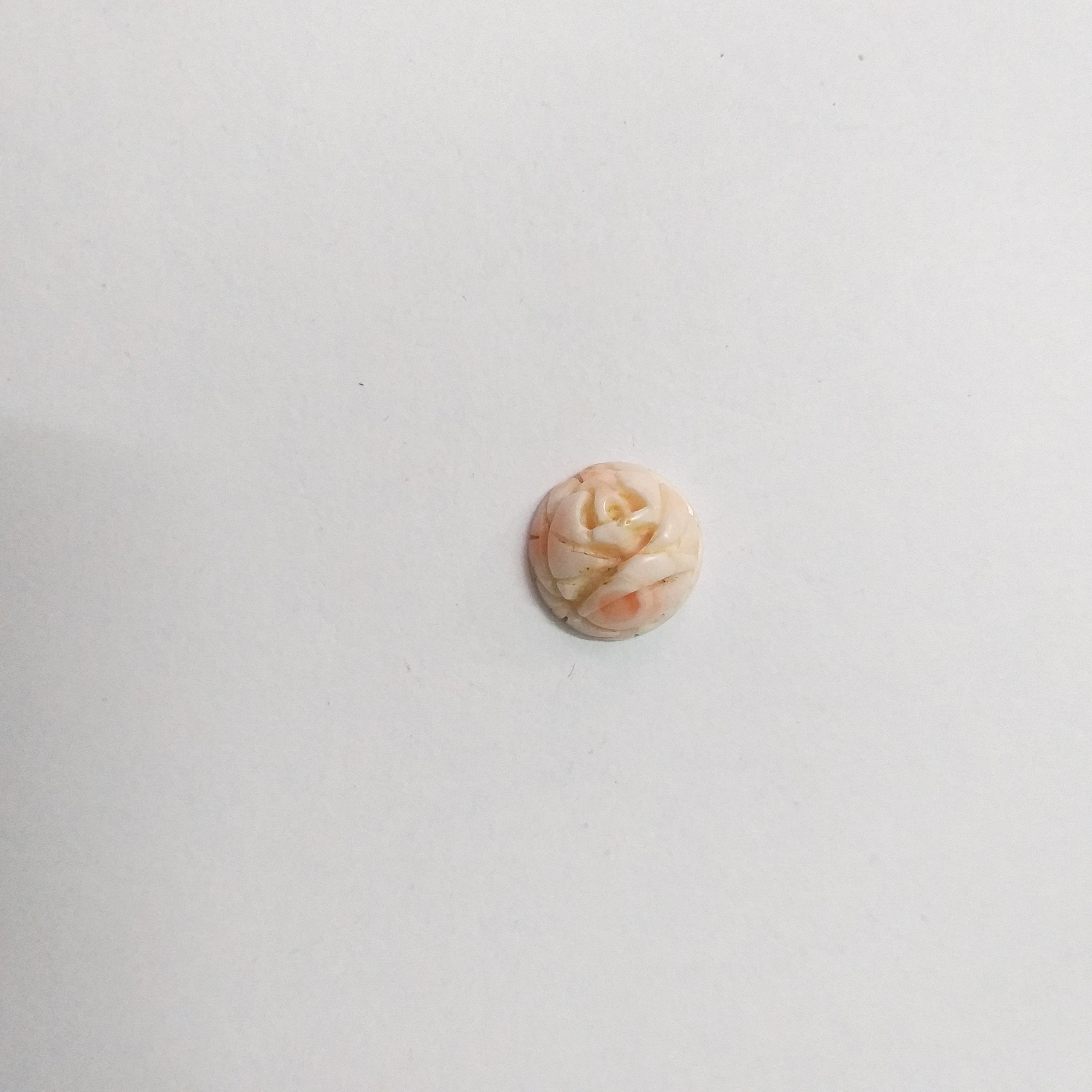11mm-15mm Coral Carving/ Beautiful Coral / Natural Coral Carving/ Natural Coral / Round Coral / Carving Loose Gemstone