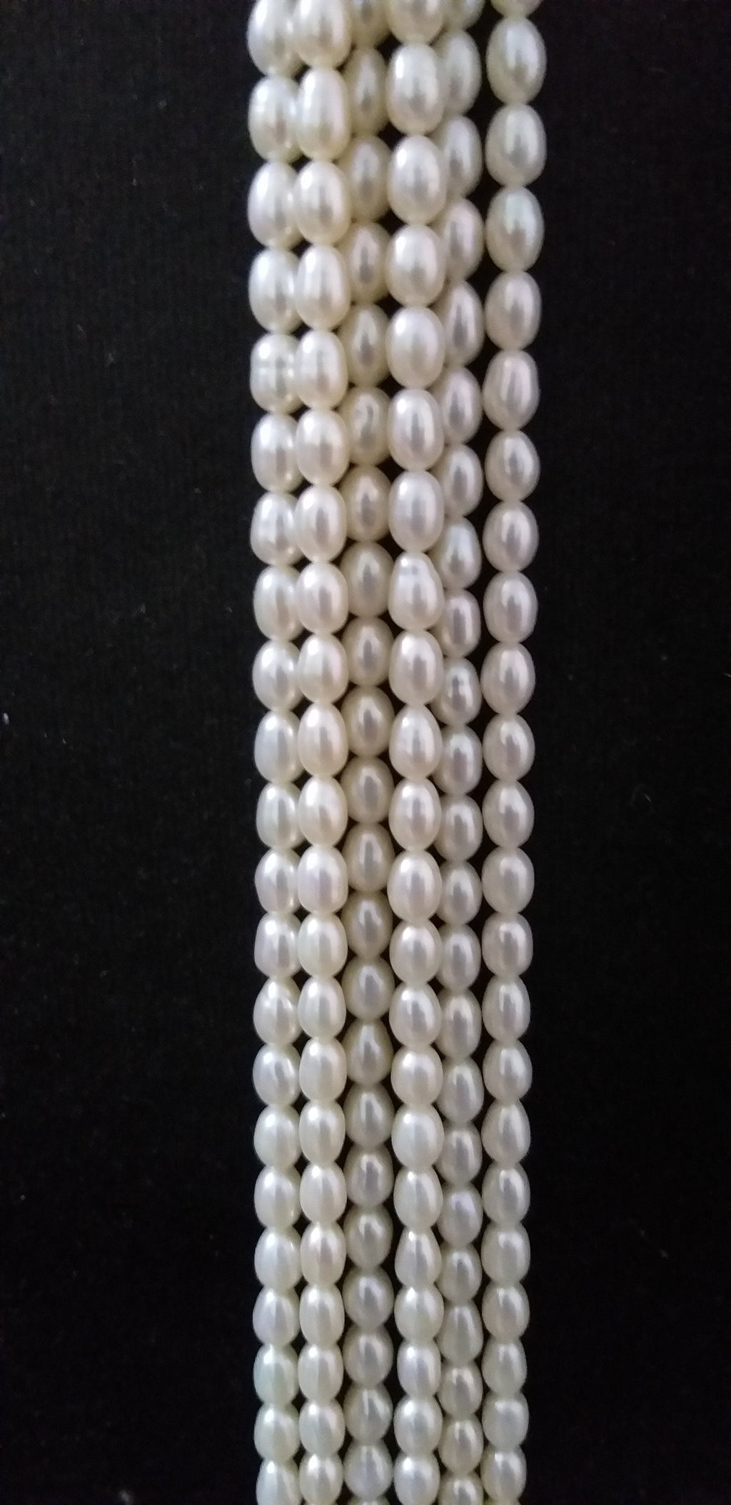 19" White Freshwater Pearl Beads Natural Gemstone Beads, Nugget Beads