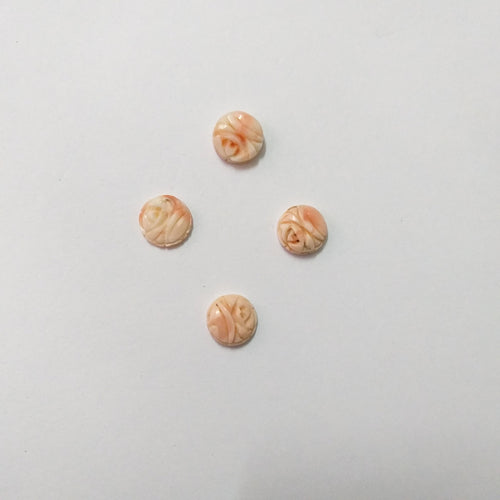 11mm-15mm Coral Carving/ Beautiful Coral / Natural Coral Carving/ Natural Coral / Round Coral / Carving Loose Gemstone