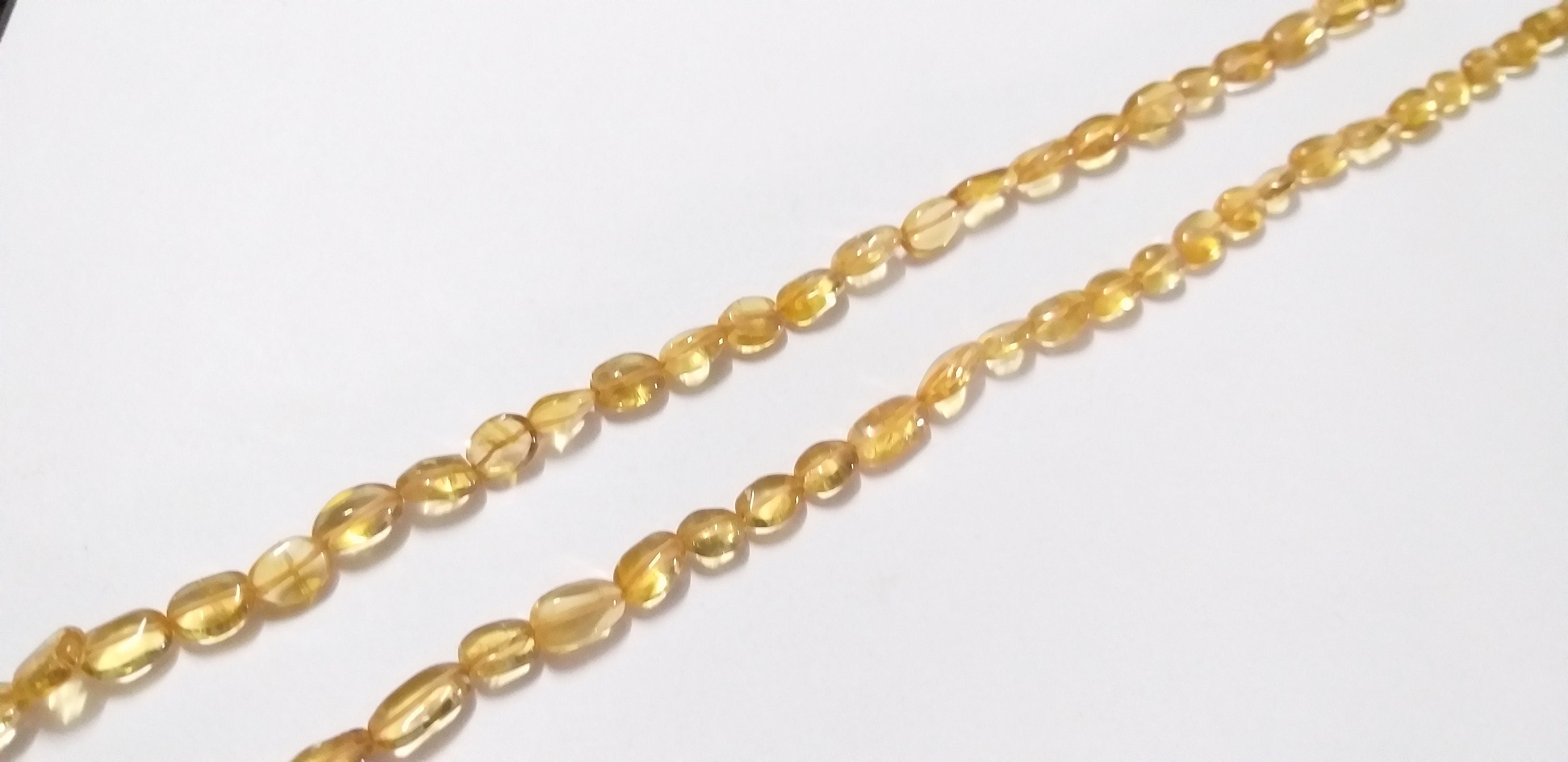 Natural Citrine Beads/ Smooth Nuggets Shape Beads/ Citrine Beads/ Citrine / Beads / 7-9mm Beads