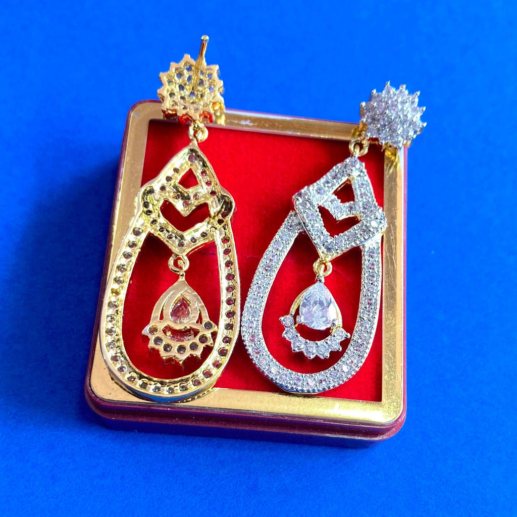 CZ Earrings| Diamond Earrings | Statement Earrings | Indian Jewelry | Zirconia Earring | Earring