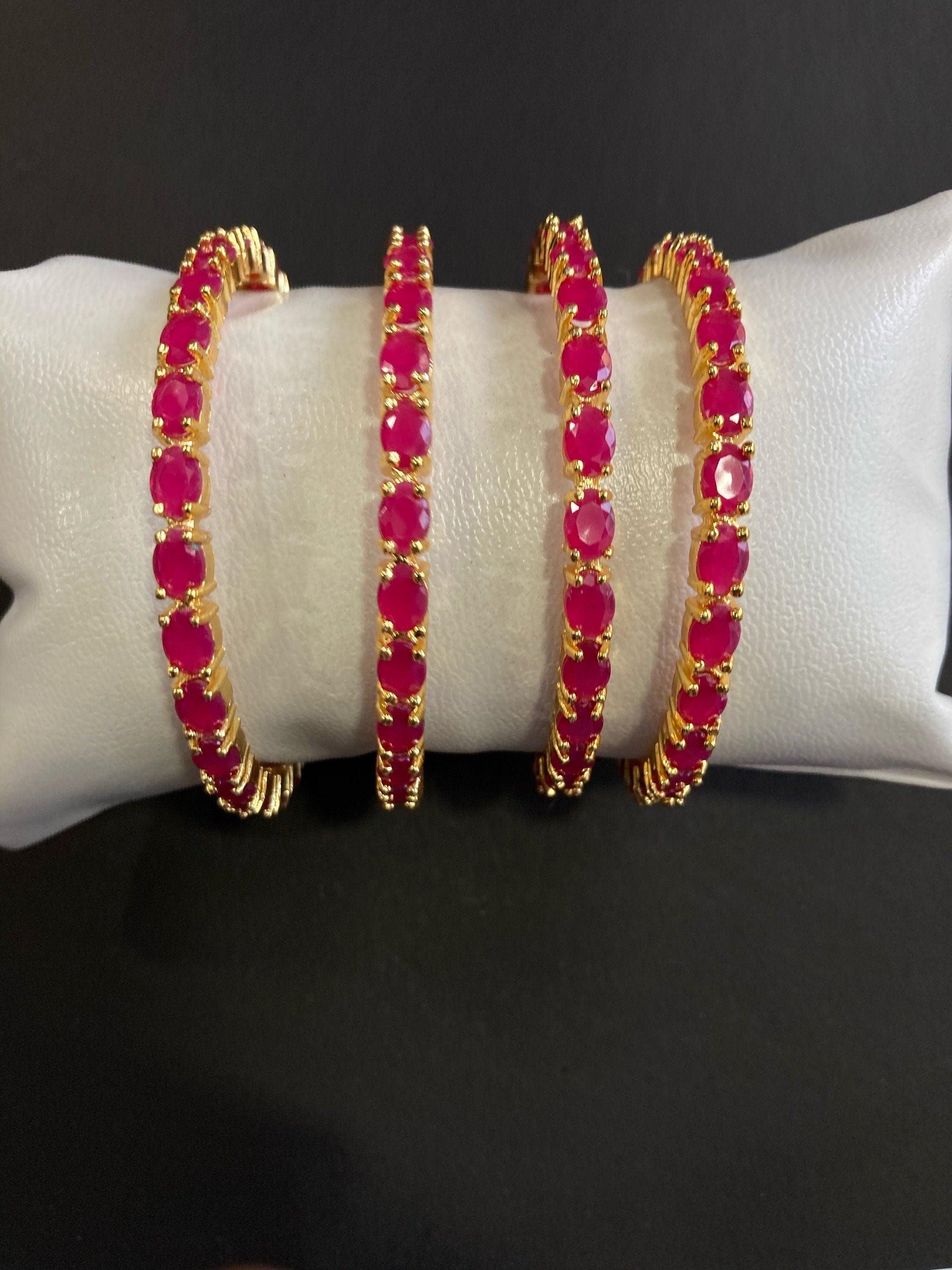 CZ Bangles/Indian Bangles /Delicate Bangles/Diamond Bangles/Cubic Zirconia Bracelets/Indian wedding jewelry