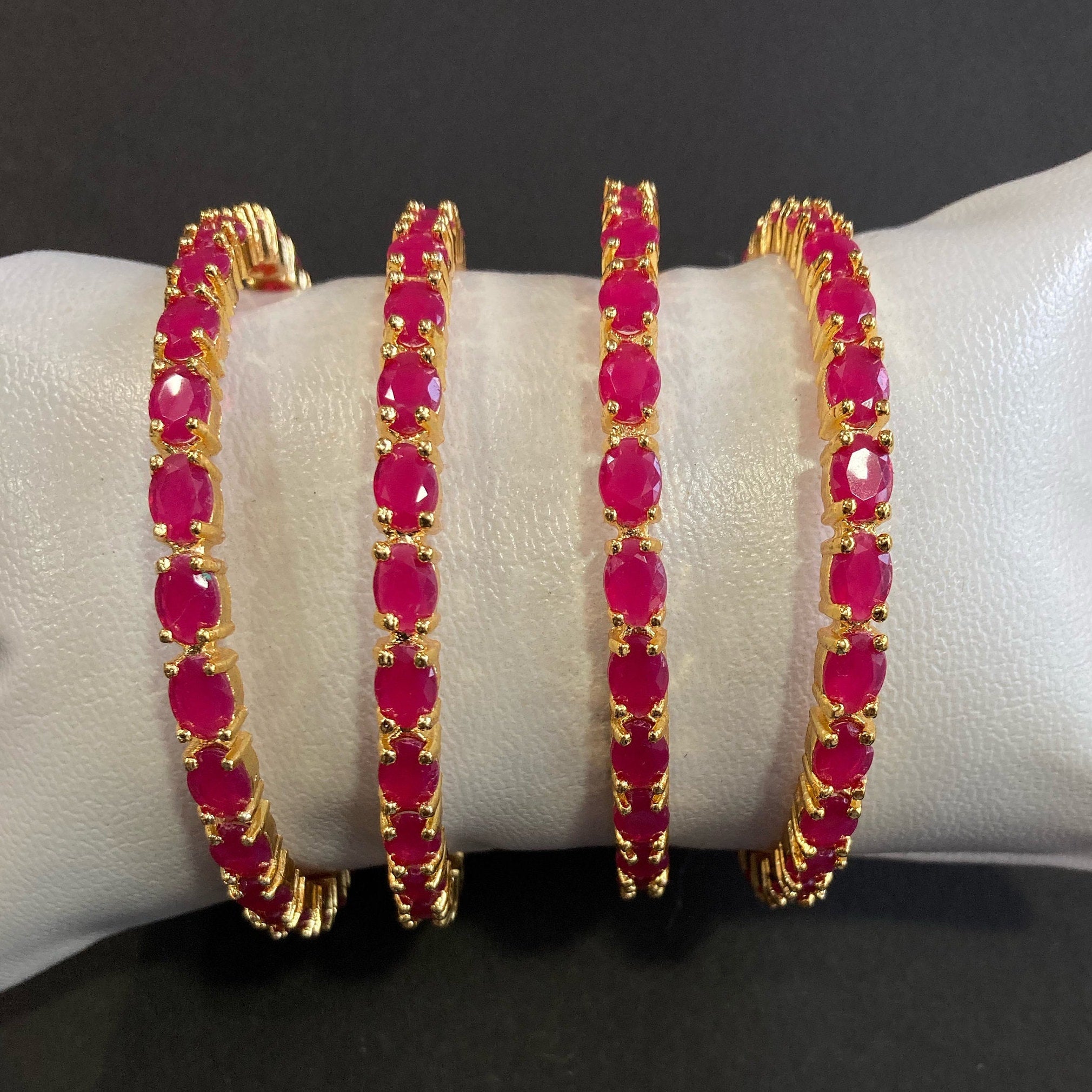 CZ Bangles/Indian Bangles /Delicate Bangles/Diamond Bangles/Cubic Zirconia Bracelets/Indian wedding jewelry