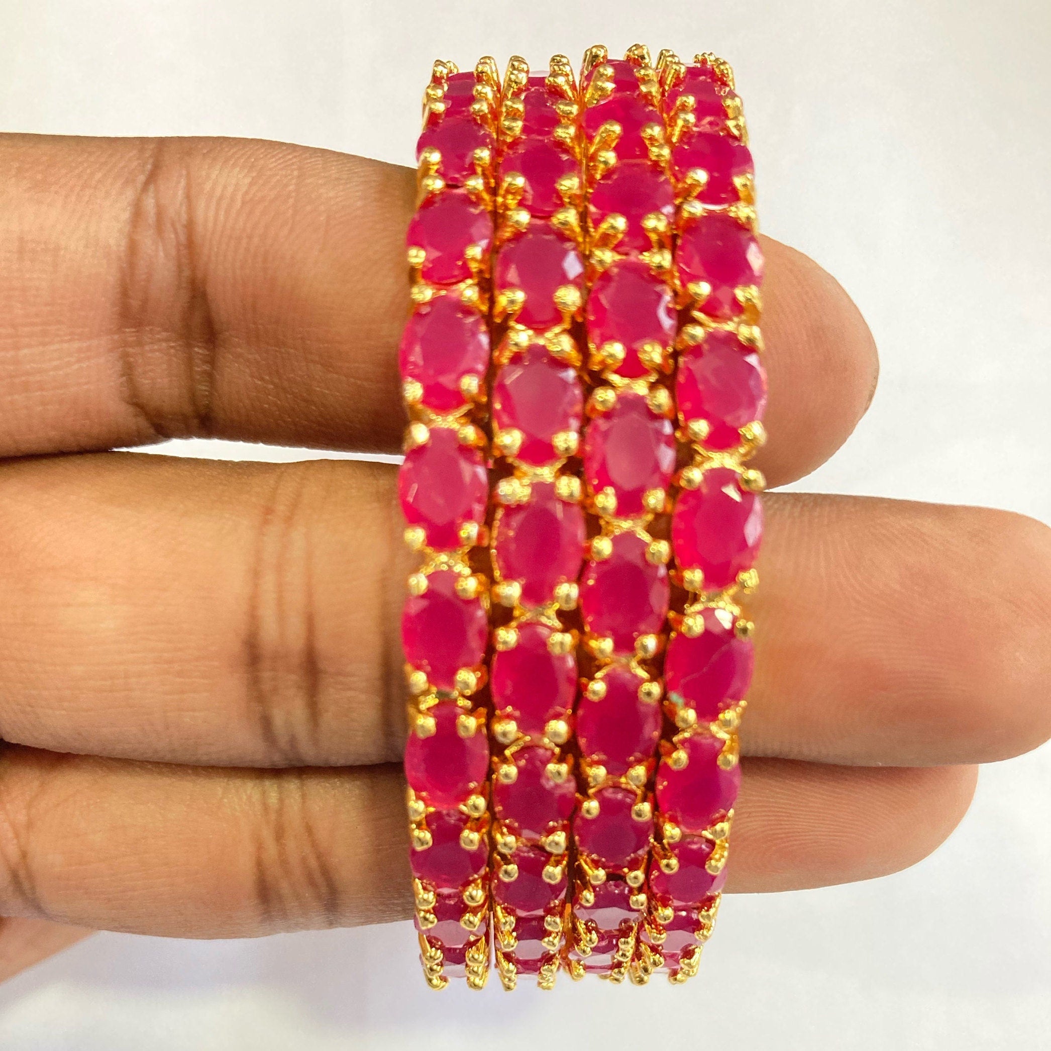 CZ Bangles/Indian Bangles /Delicate Bangles/Diamond Bangles/Cubic Zirconia Bracelets/Indian wedding jewelry
