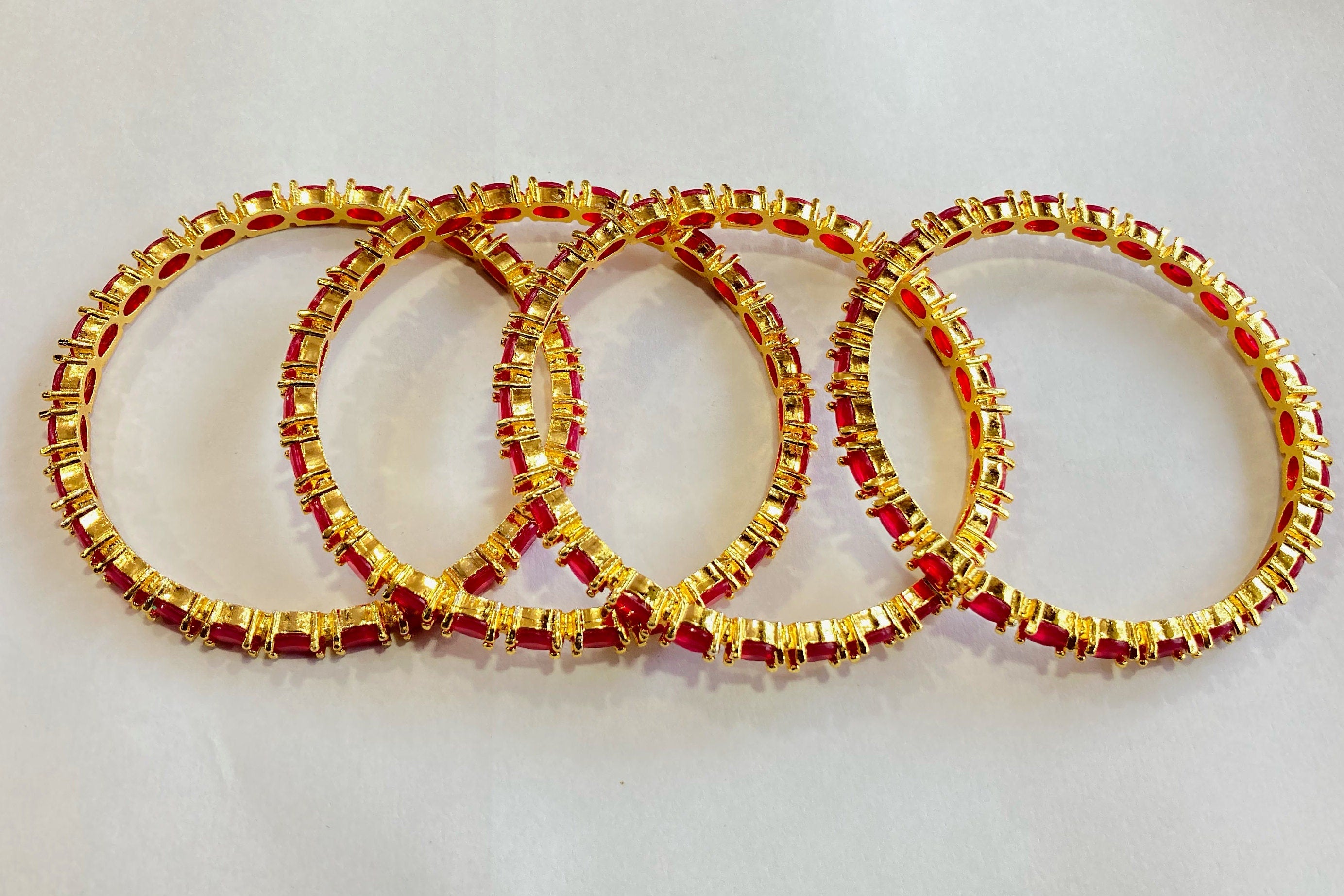 CZ Bangles/Indian Bangles /Delicate Bangles/Diamond Bangles/Cubic Zirconia Bracelets/Indian wedding jewelry