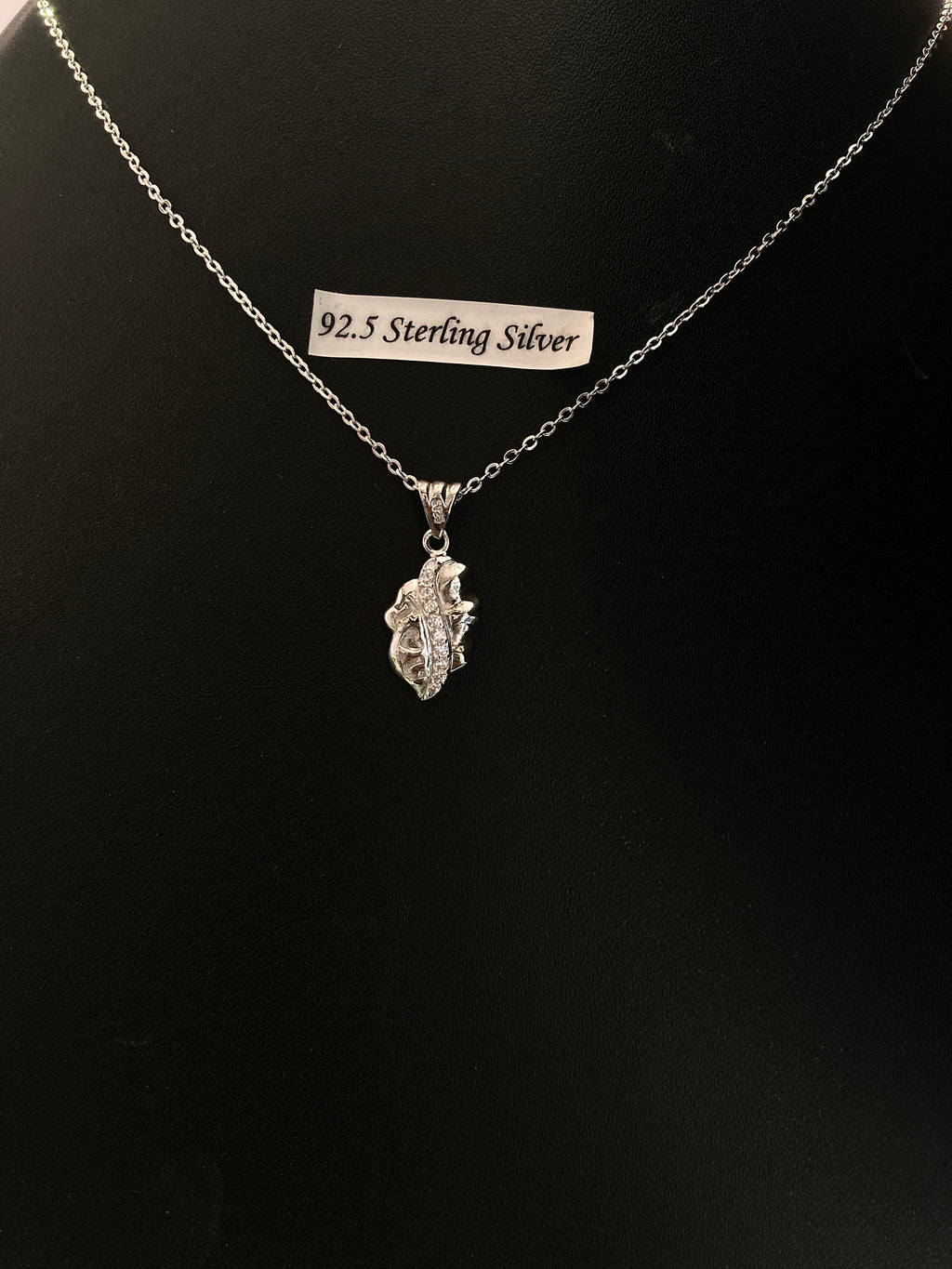 Sterling Silver Necklace, I Love You Pendant, Silver Chain , Gift for Her