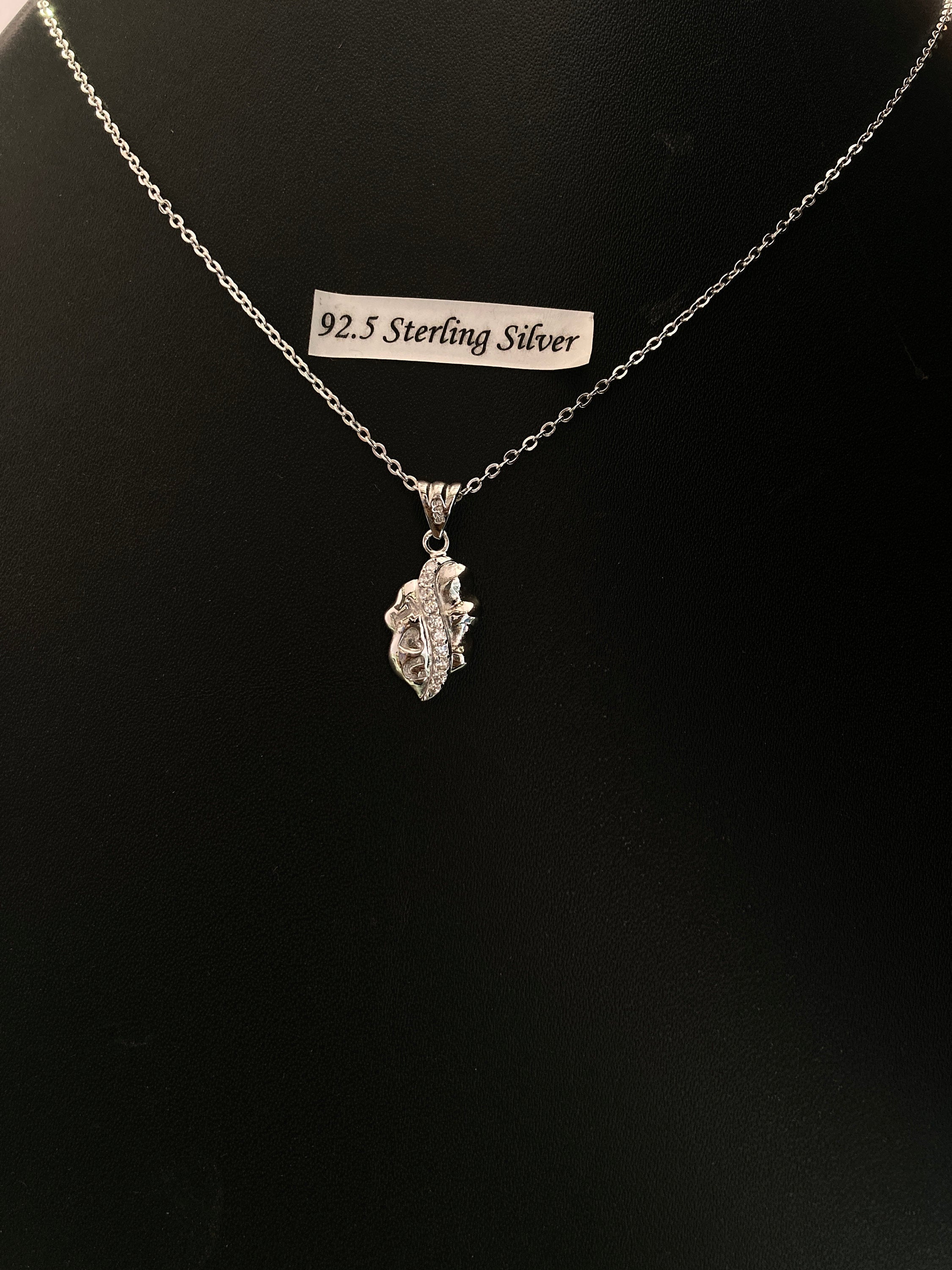 Sterling Silver Necklace, I Love You Pendant, Silver Chain , Gift for Her