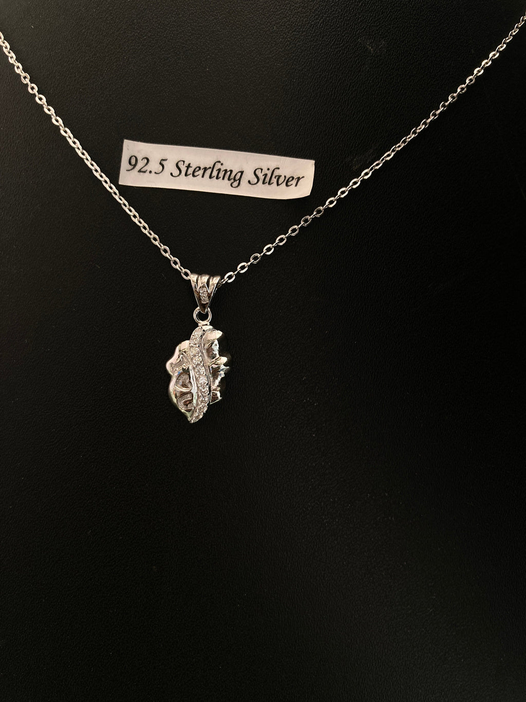 Sterling Silver Necklace, I Love You Pendant, Silver Chain , Gift for Her