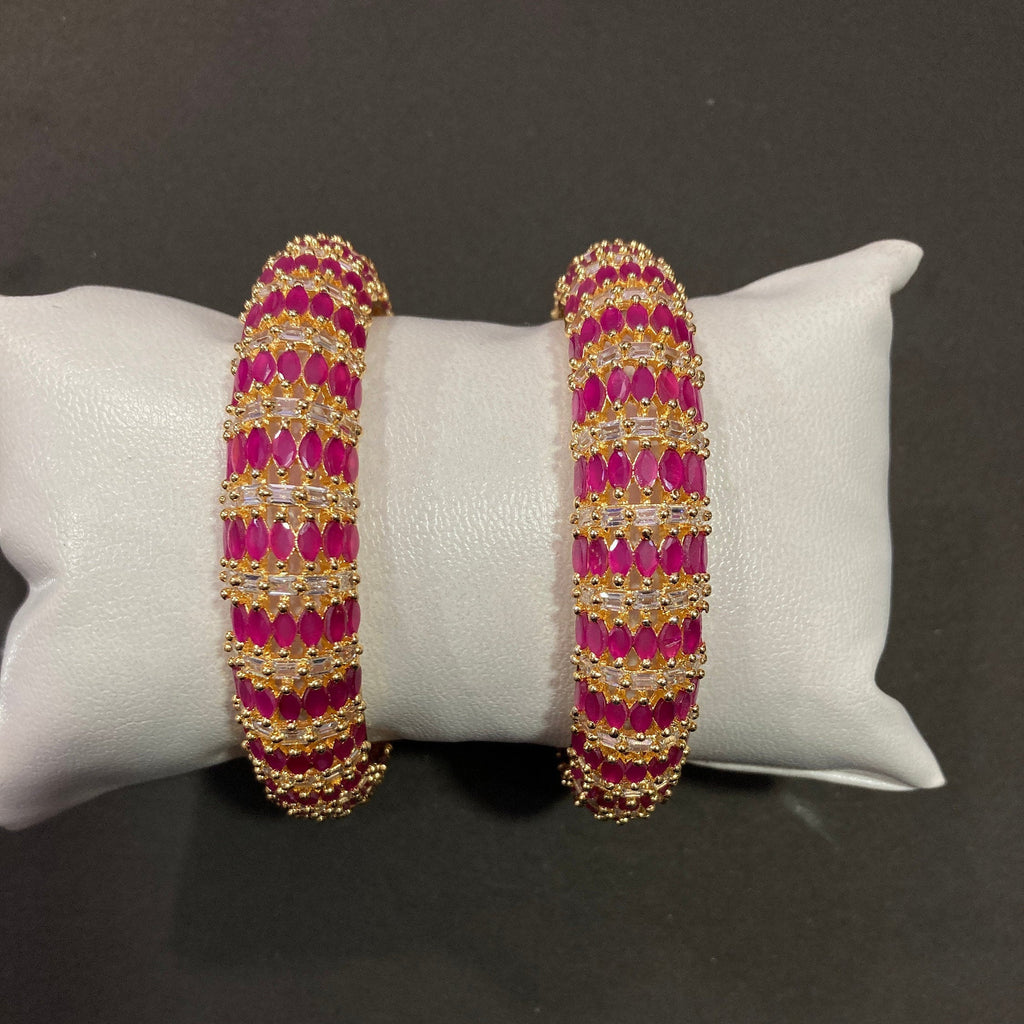 CZ Bangles/Indian Bangles /Delicate Bangles/Diamond Bangles/Cubic Zirconia Bracelets/Indian wedding jewelry/ Cz Kada Bnagle