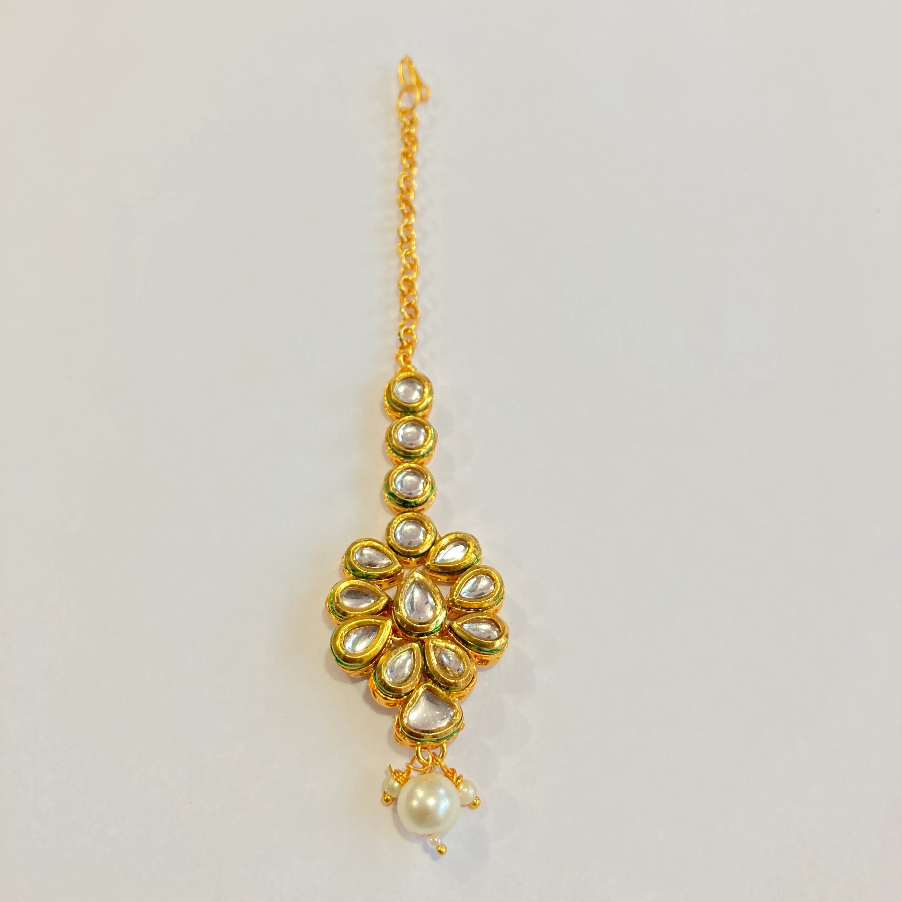 Kundan Mang Tikka /Classic Design Mang Tikka /Indian Traditional Rajasthani Tikka / Rajasthani Tikka/ Kudan Mena Mang Tikka /Indian jewelry