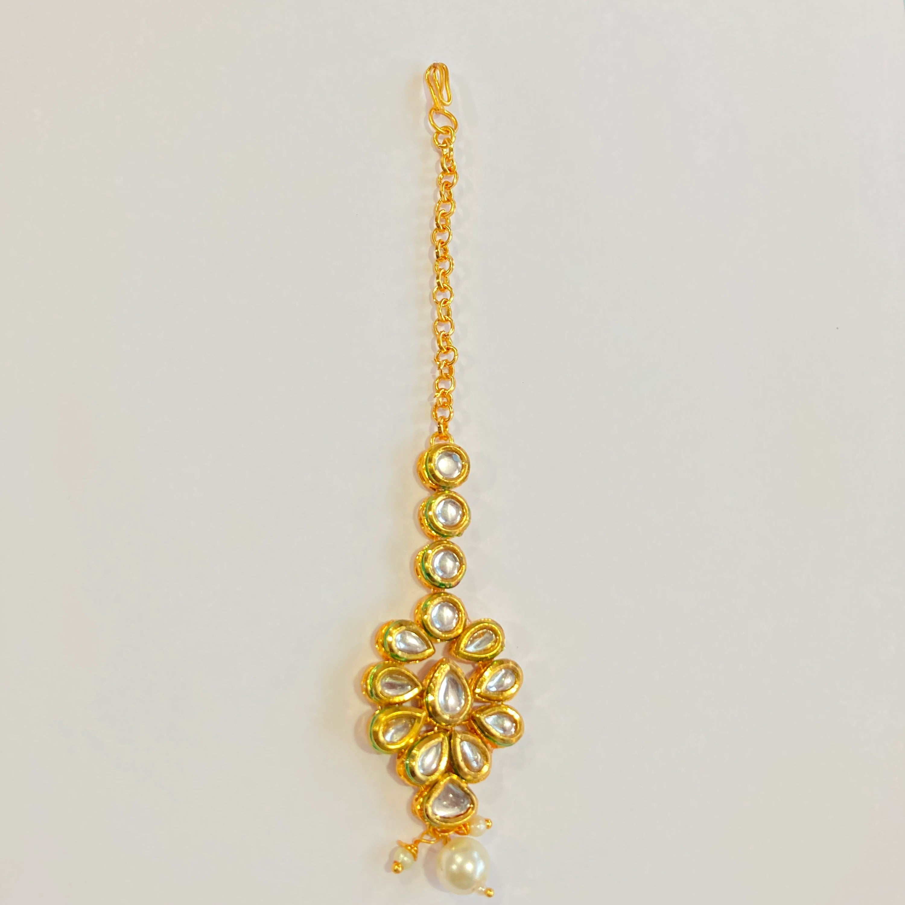 Kundan Mang Tikka /Classic Design Mang Tikka /Indian Traditional Rajasthani Tikka / Rajasthani Tikka/ Kudan Mena Mang Tikka /Indian jewelry