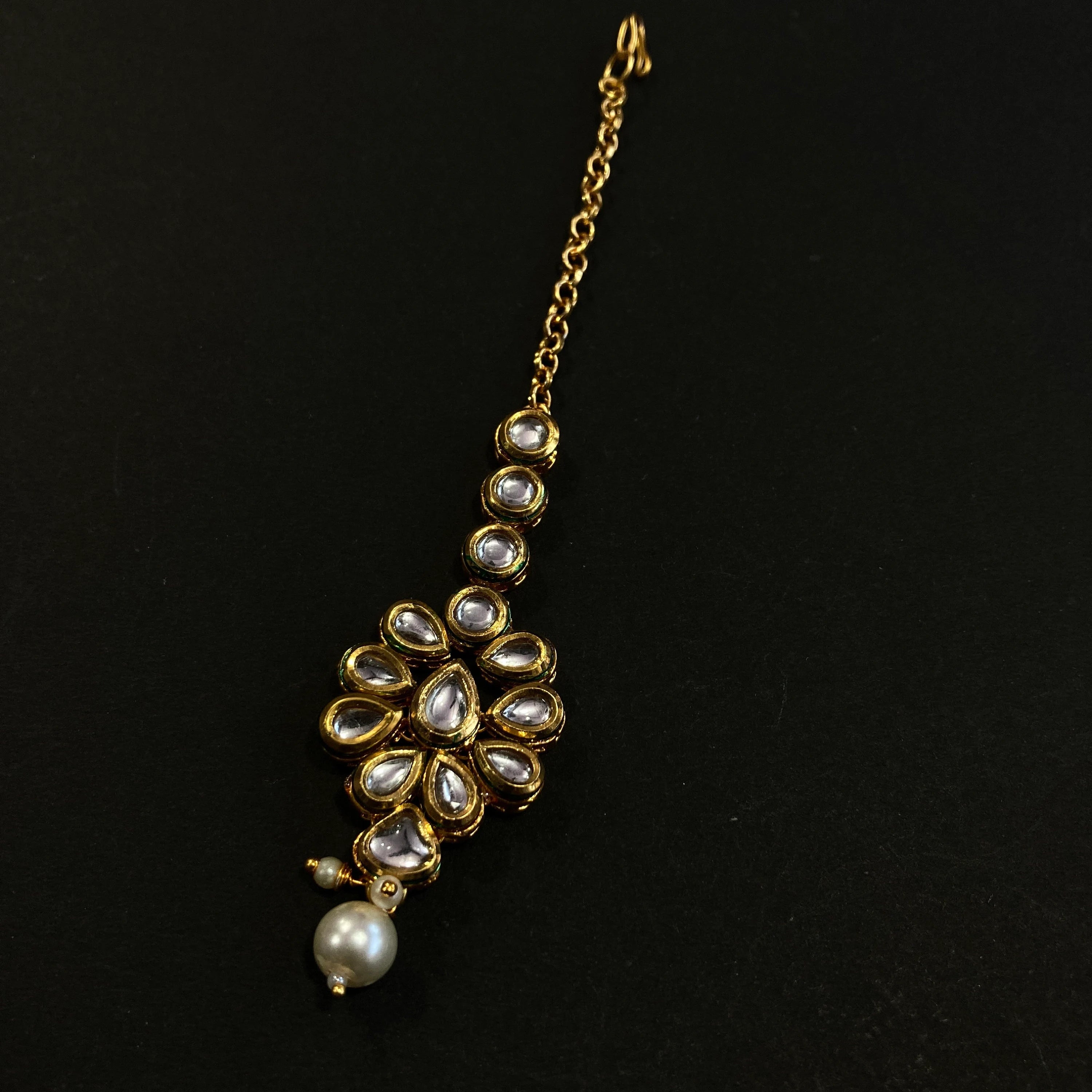 Kundan Mang Tikka /Classic Design Mang Tikka /Indian Traditional Rajasthani Tikka / Rajasthani Tikka/ Kudan Mena Mang Tikka /Indian jewelry