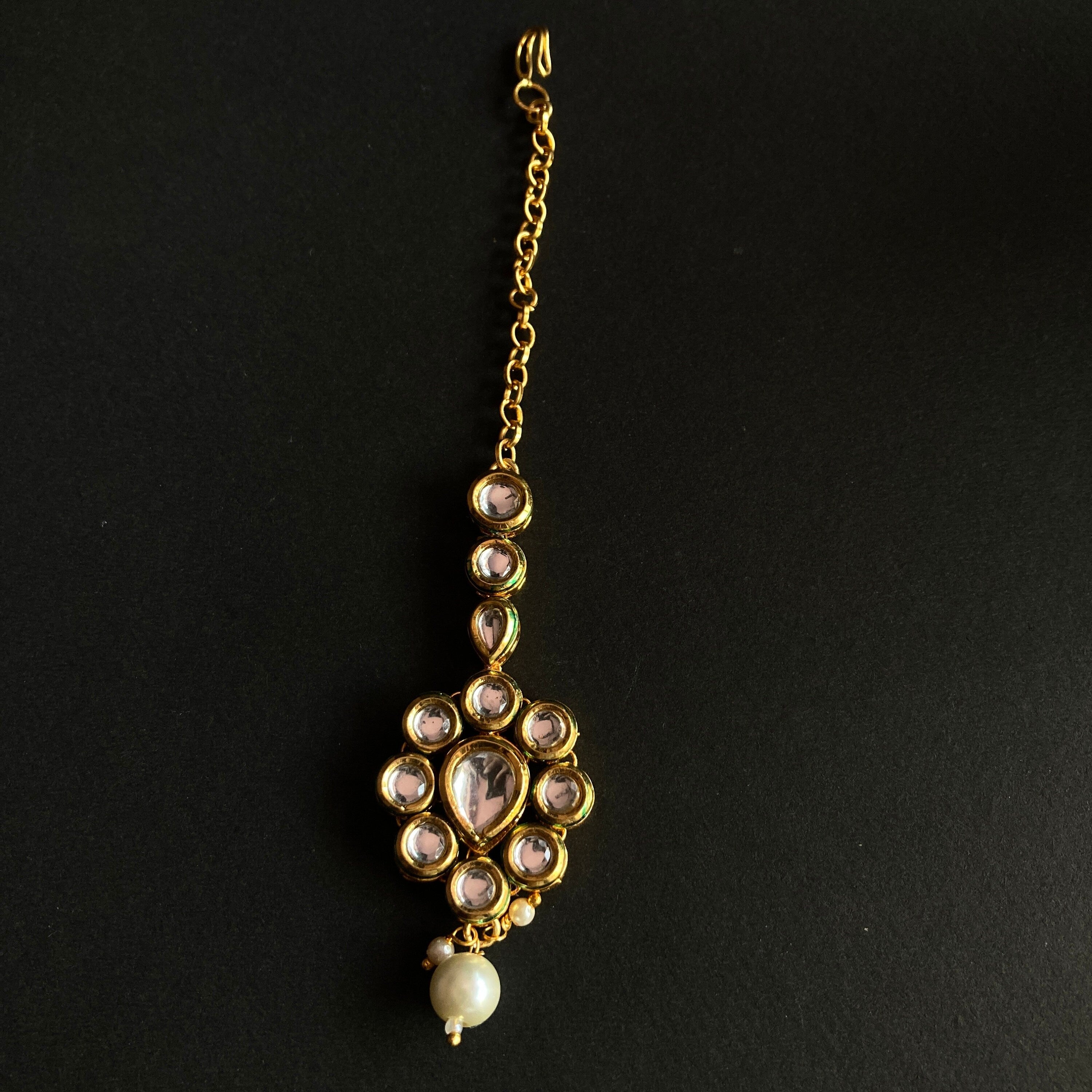 Kundan Mang Tikka /Classic Design Mang Tikka /Indian Traditional Rajasthani Tikka / Rajasthani Tikka/ Kudan Mena Mang Tikka /Indian jewelry