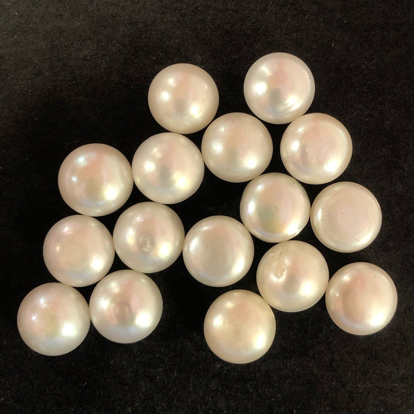 AA+ 4-4.5 mm Button Pearls, Good Quality, White Freshwater Pearl