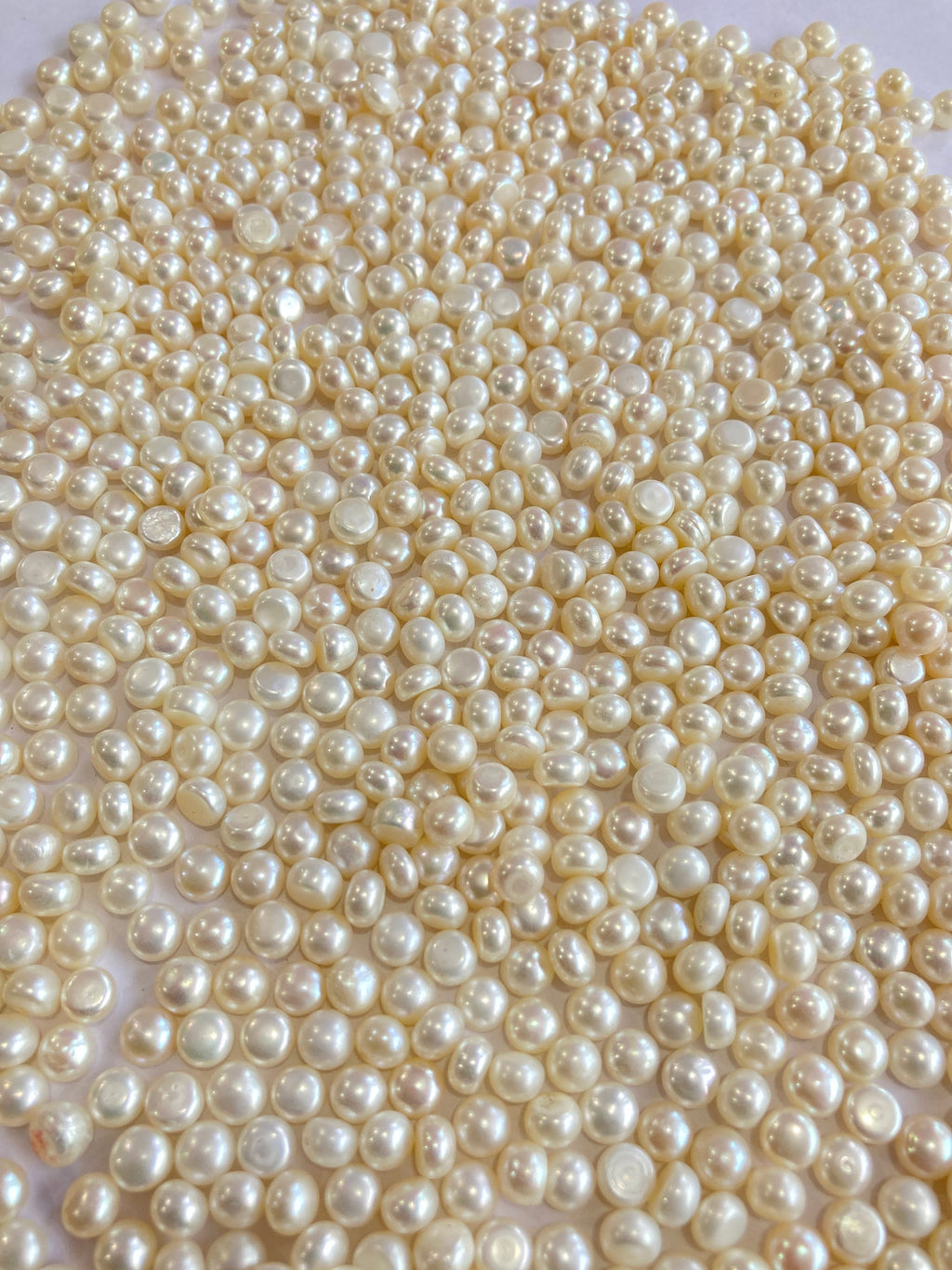 AA+ 6-7 mm button pearls, good quality, white freshwater pearl