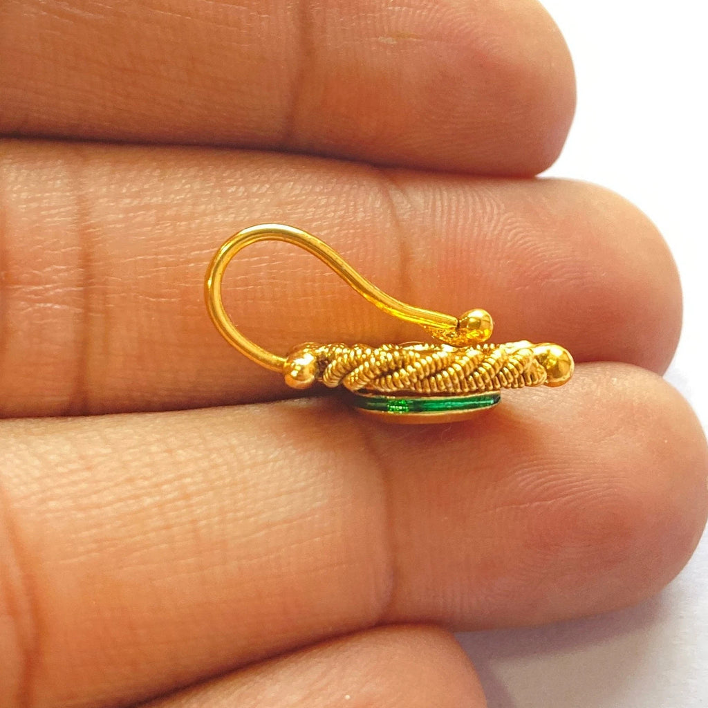 Nose Ring / marathi nose ring / clip on Indian Nose Ring/ Indian Bridal Jewelry/ Nathini /bollywood nose ring/nosepin