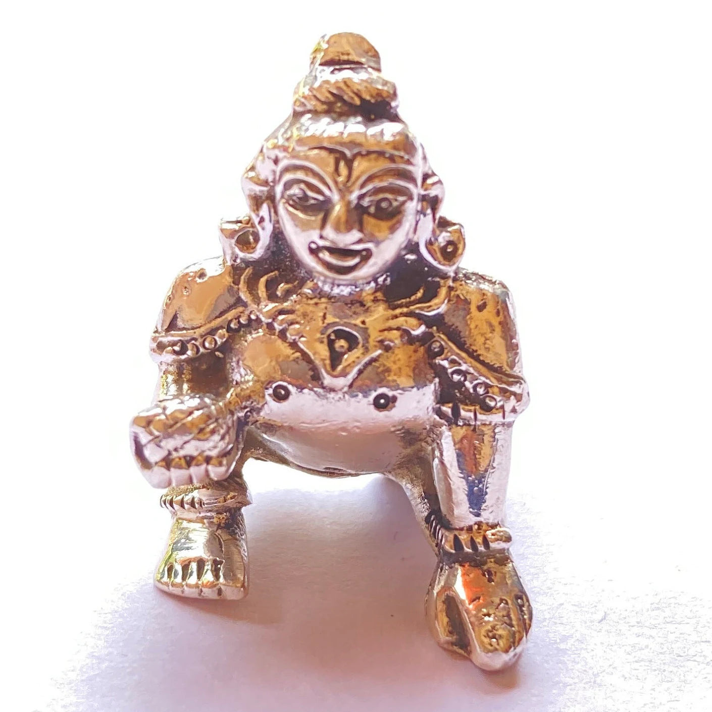 925 Sterling Silver Laddu Gopal Ji Statue / Silver Khana Ji Idol / Bal Gopal / Krishna ji Idol