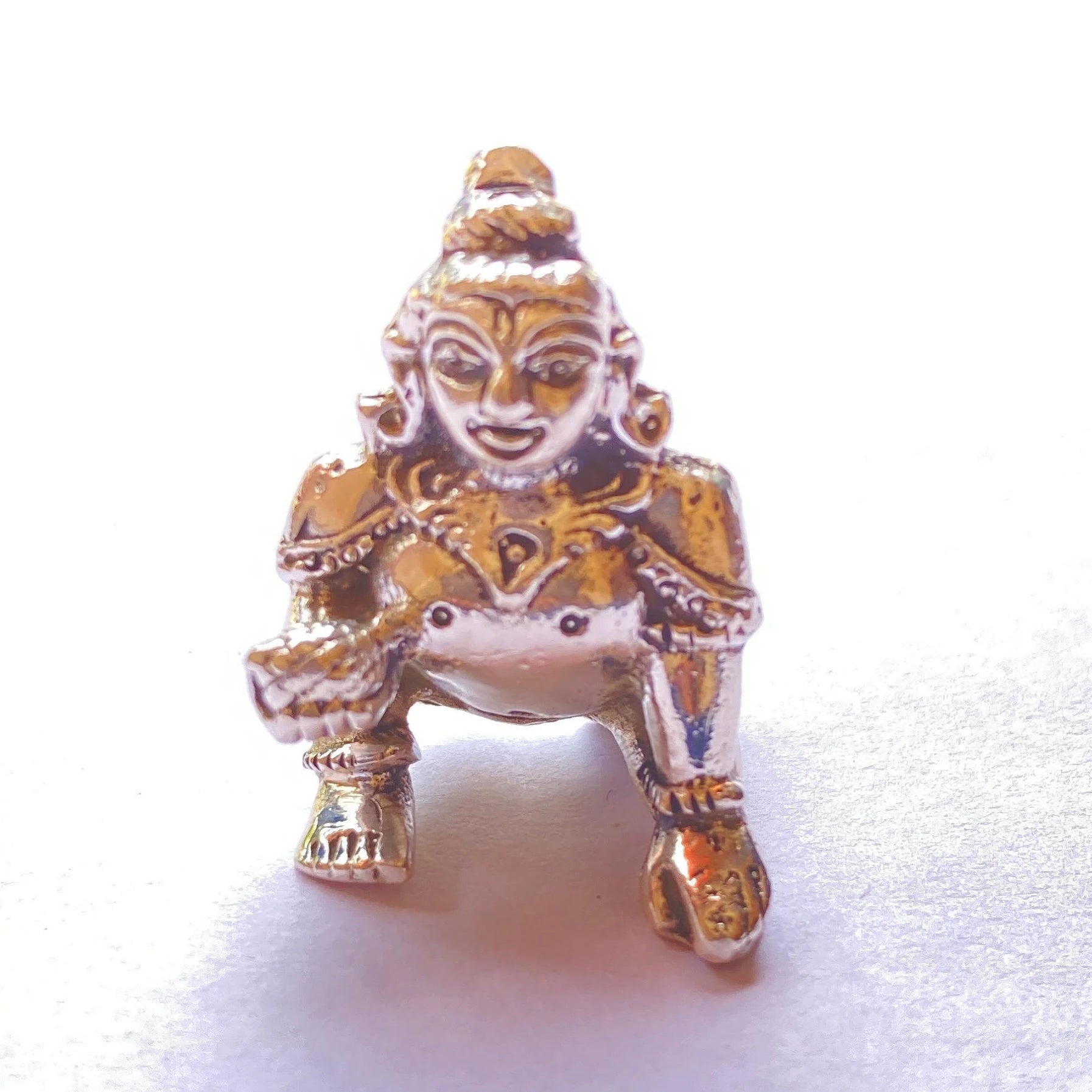 925 Sterling Silver Laddu Gopal Ji Statue / Silver Khana Ji Idol / Bal Gopal / Krishna ji Idol