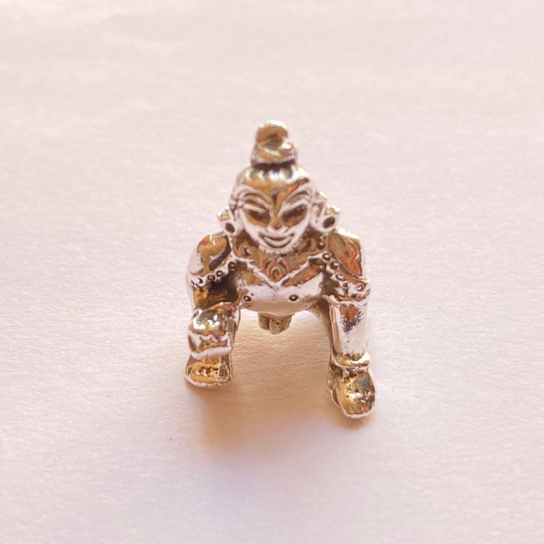 925 Sterling Silver Laddu Gopal Ji Statue / Silver Khana Ji Idol / Bal Gopal / Krishna ji Idol