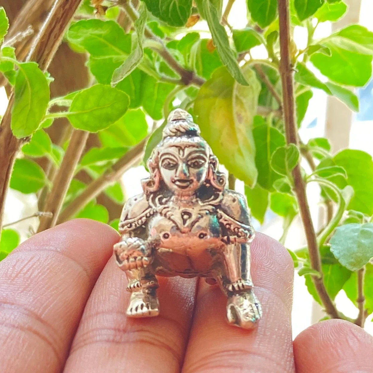 925 Sterling Silver Laddu Gopal Ji Statue / Silver Khana Ji Idol / Bal Gopal / Krishna ji Idol