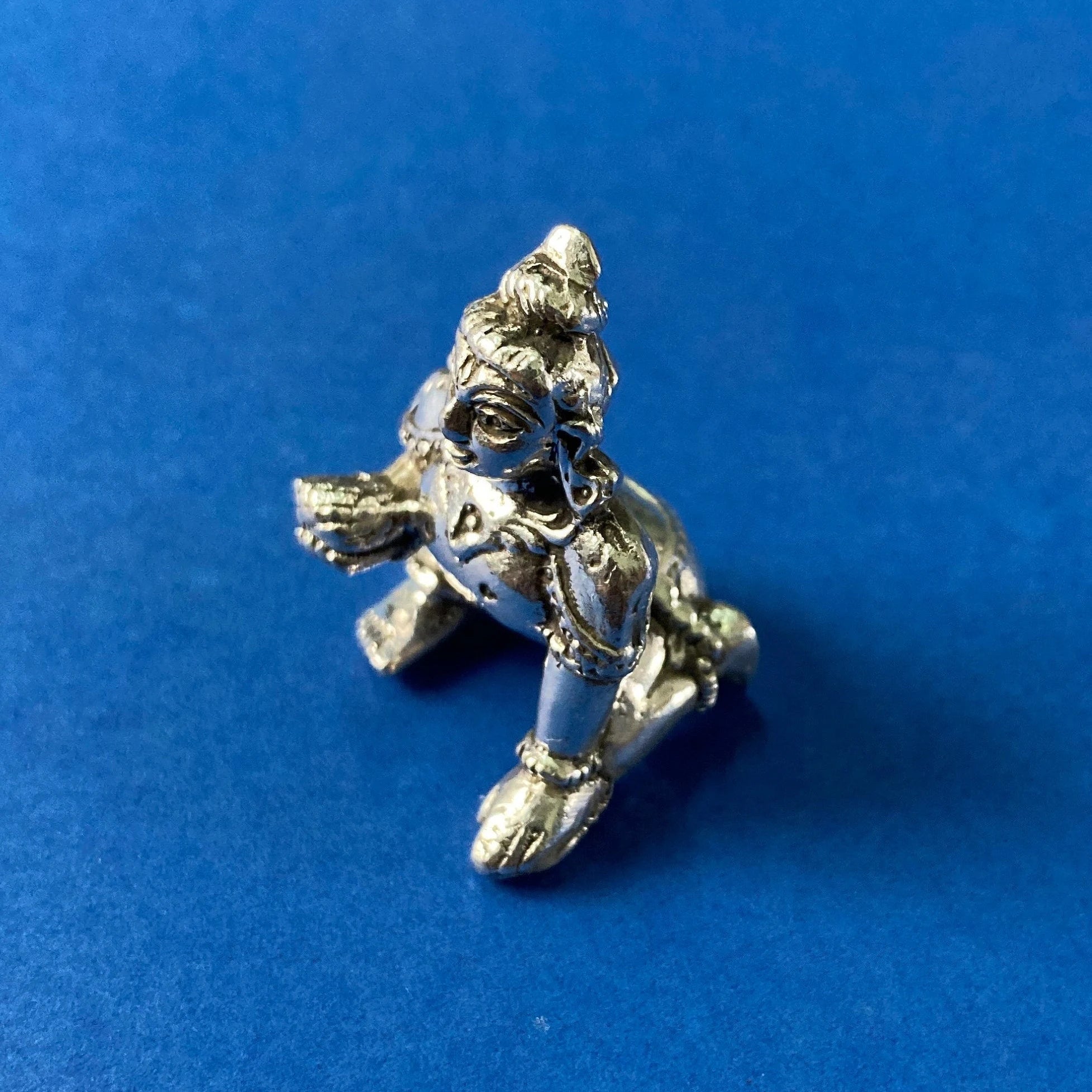 925 Sterling Silver Laddu Gopal Ji Statue / Silver Khana Ji Idol / Bal Gopal / Krishna ji Idol