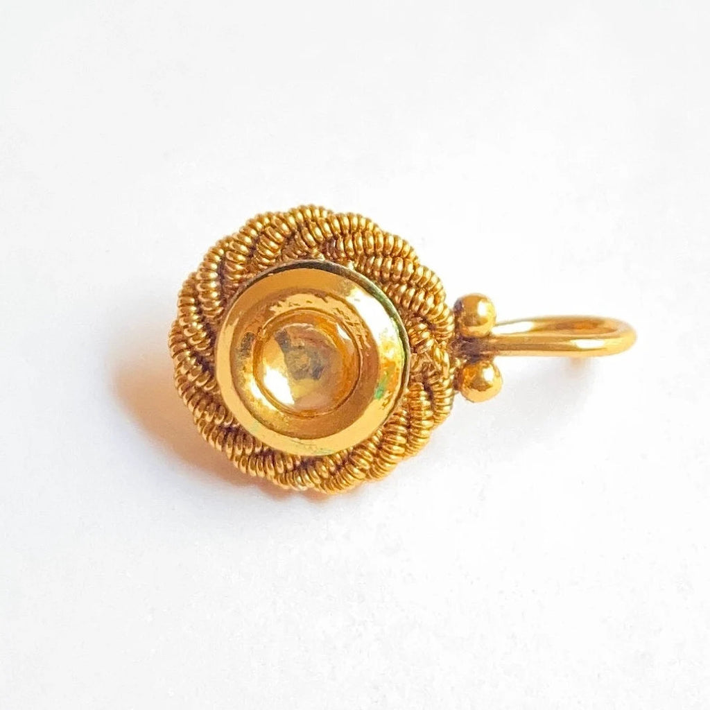 Nose Ring / marathi nose ring / clip on Indian Nose Ring/ Indian Bridal Jewelry/ Nathini /bollywood nose ring/nosepin