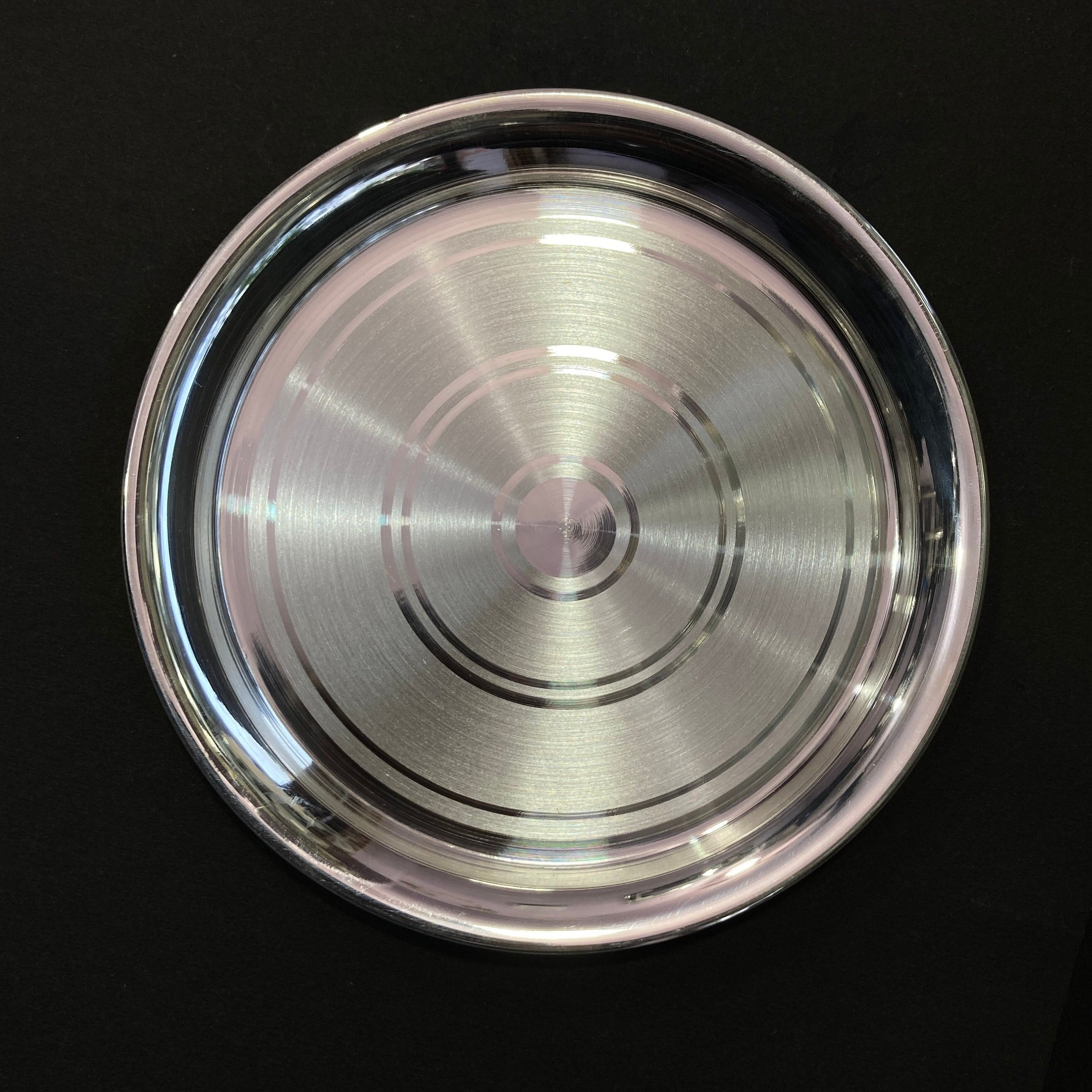 999 Solid Silver Plate / Silver Plate For Pooja / Pooja Thali / Silver Plate For Baby Feeding