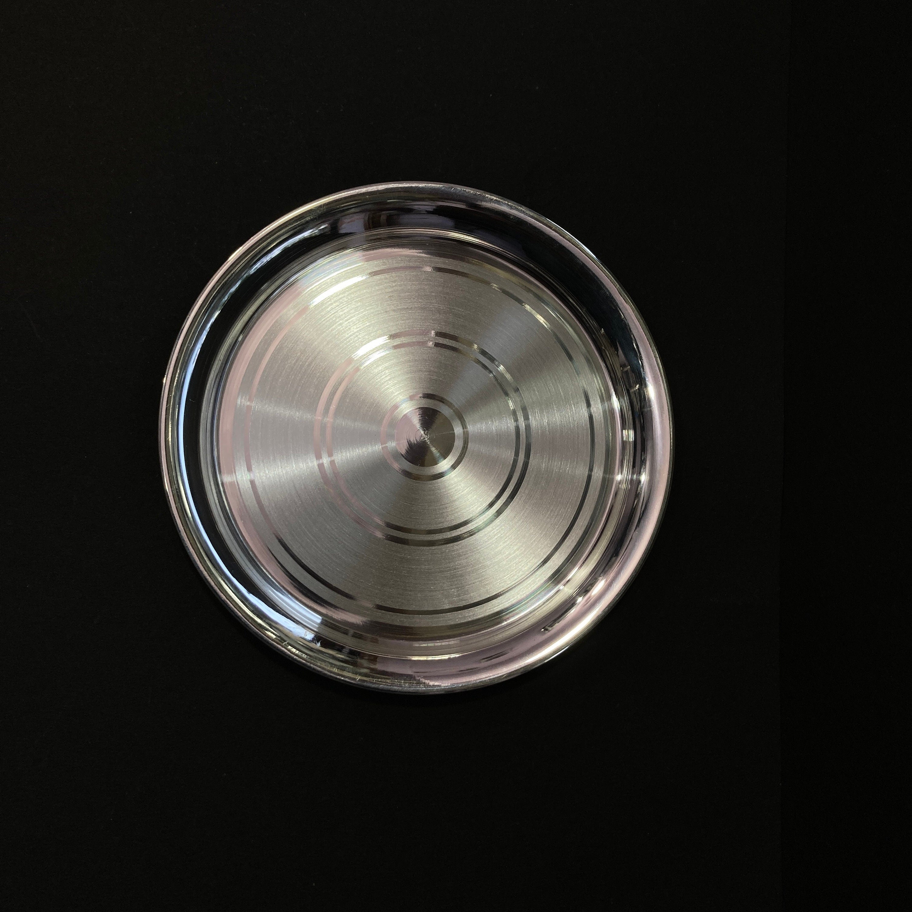999 Solid Silver Plate / Silver Plate For Pooja / Pooja Thali / Silver Plate For Baby Feeding