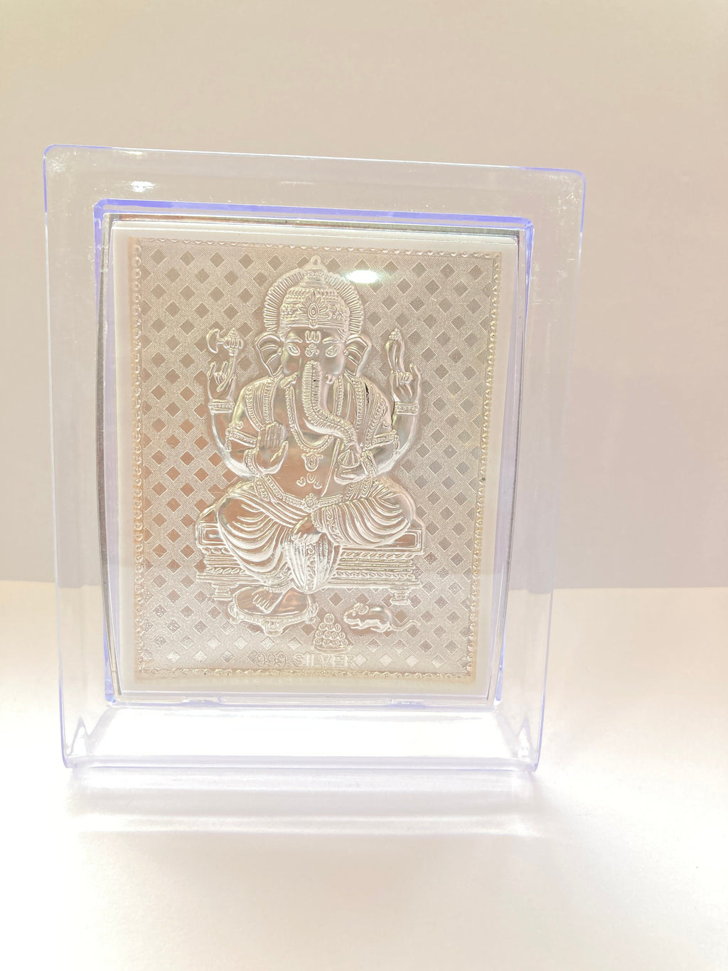 Pure Silver Ganesh Ji Photo Frame / Silver Ganesh Frame / Gift