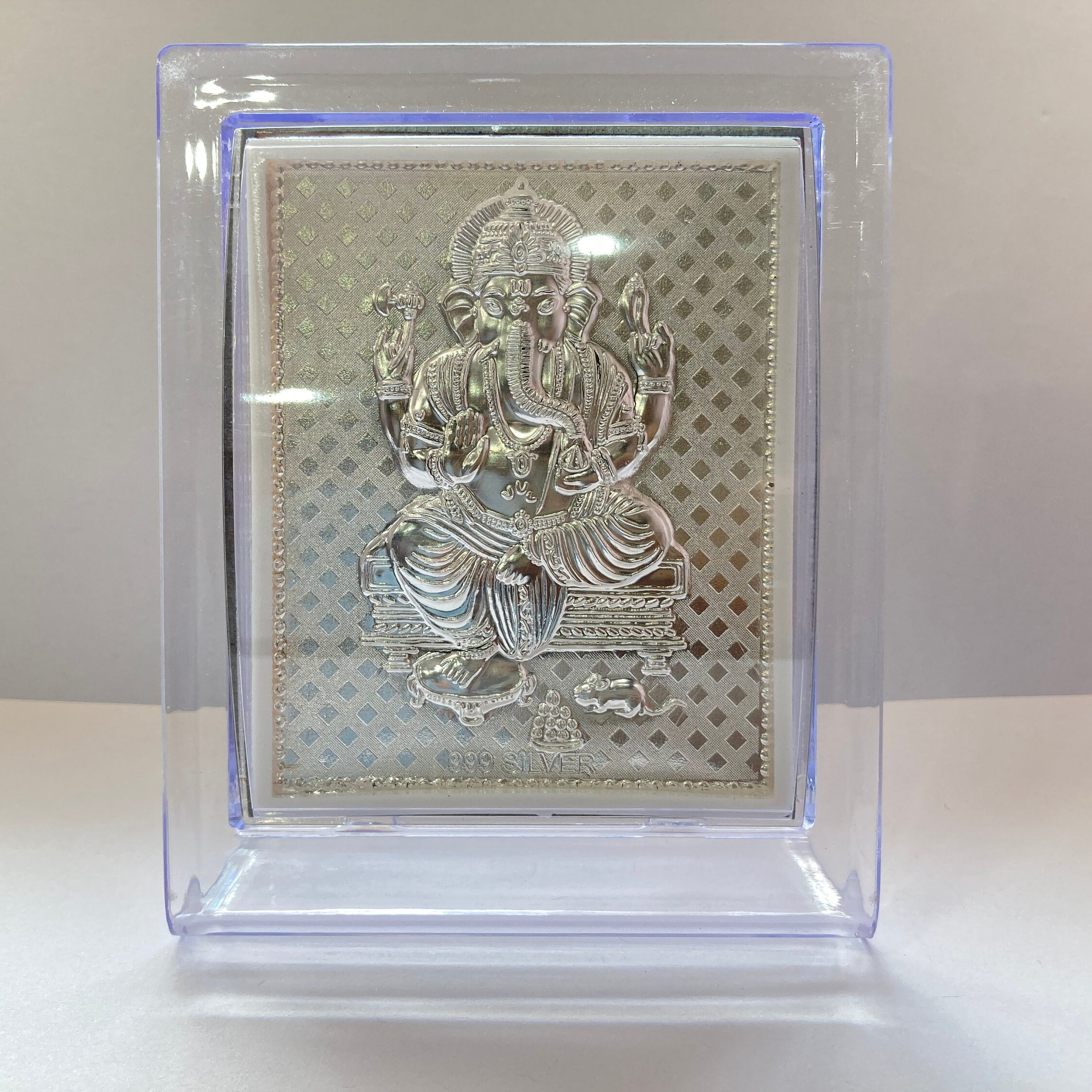 Pure Silver Ganesh Ji Photo Frame / Silver Ganesh Frame / Gift