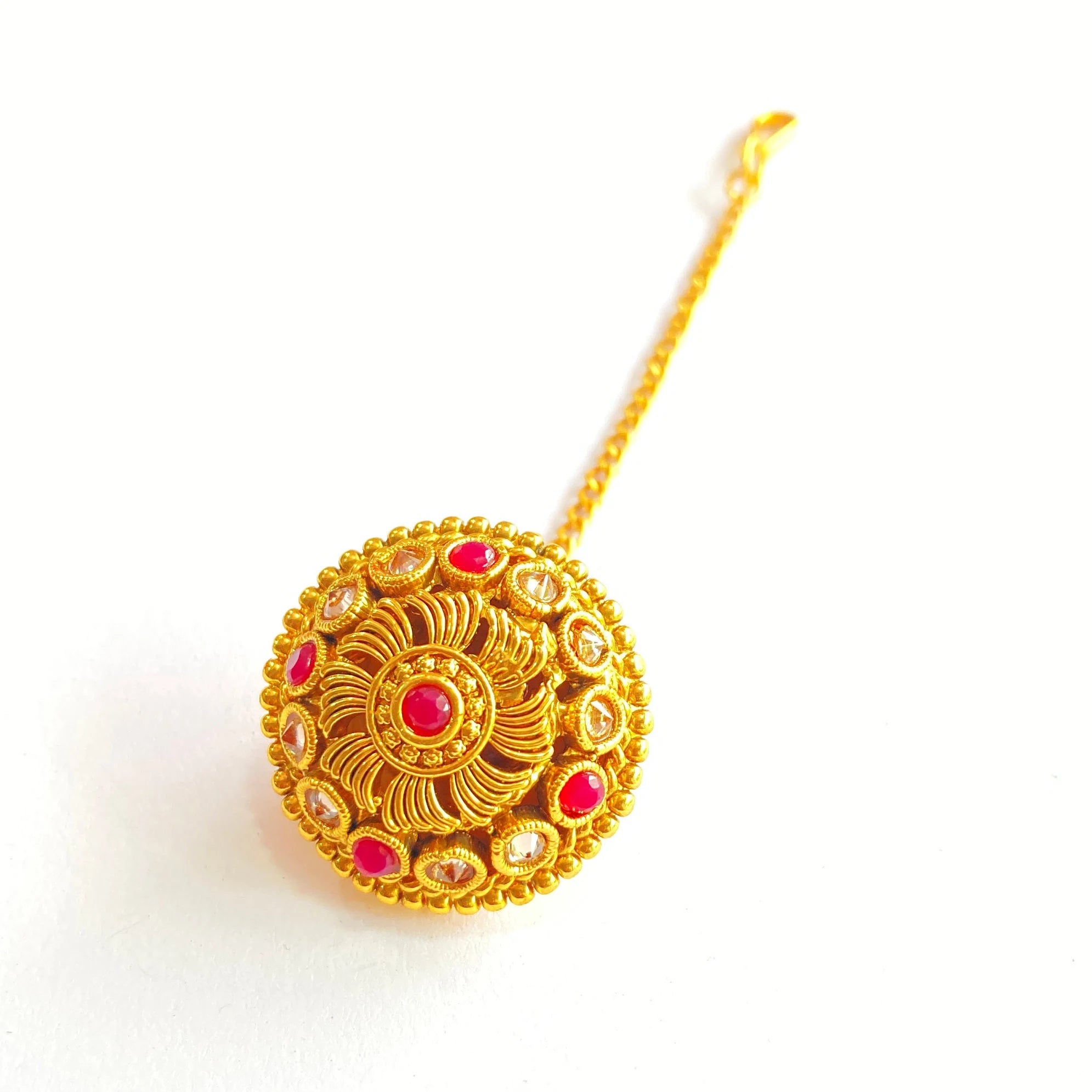 Antique Borla / Mang Tikka /Classic Design/Indian Traditional Rajasthani Borla/ Rajasthani Tikka/ Borla /Indian jewelry