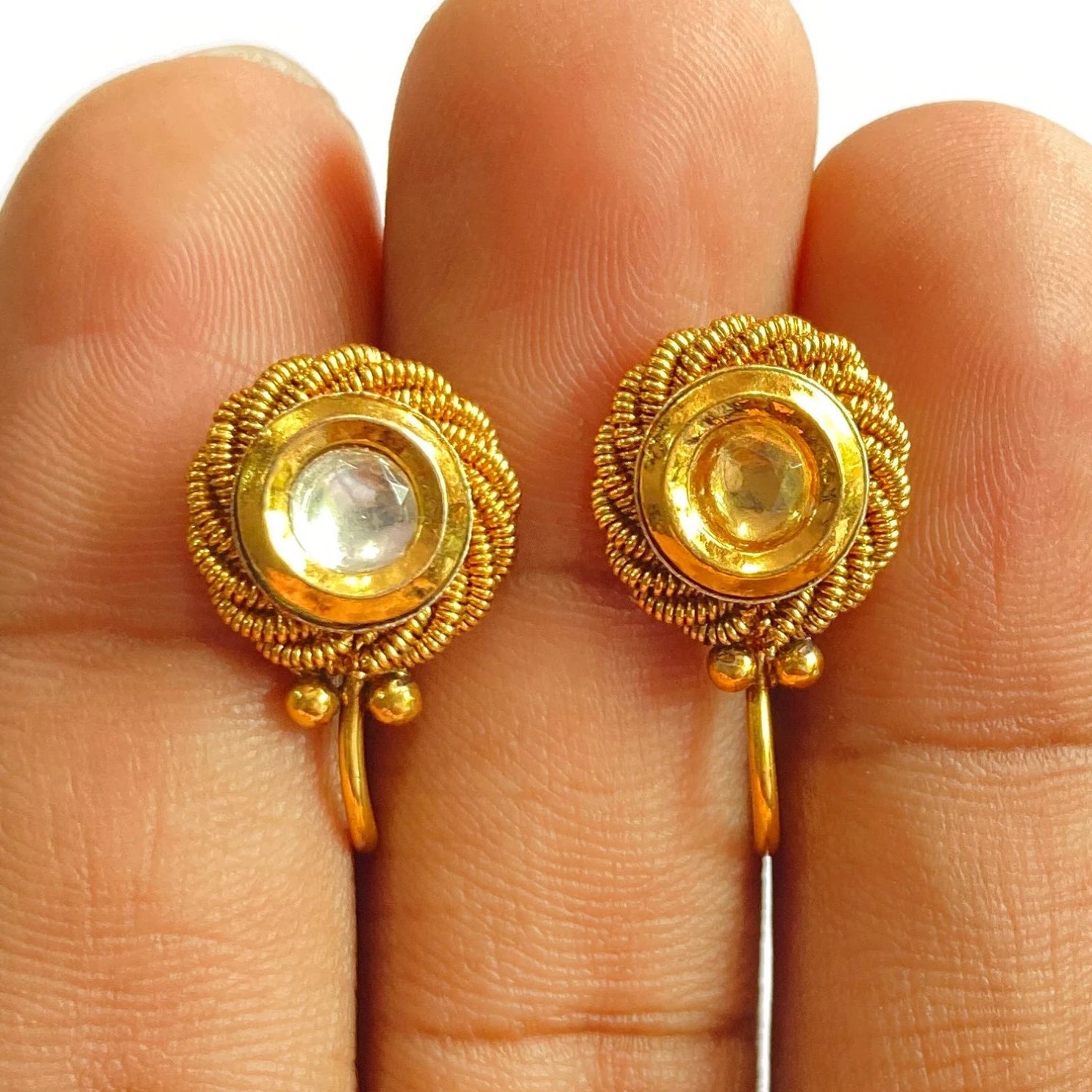 Nose Ring / marathi nose ring / clip on Indian Nose Ring/ Indian Bridal Jewelry/ Nathini /bollywood nose ring/nosepin