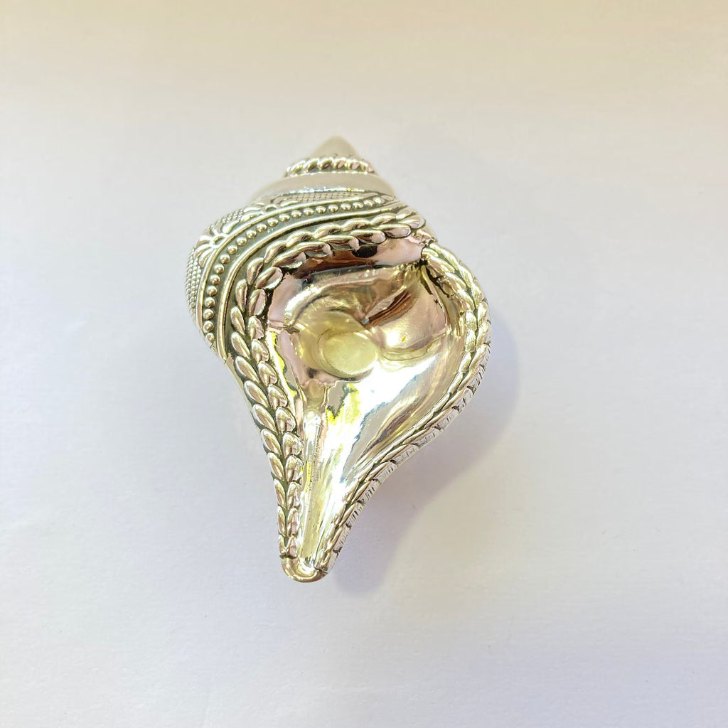 925 Sterling Silver Shank Diya / Designer Diya / Shank Diya