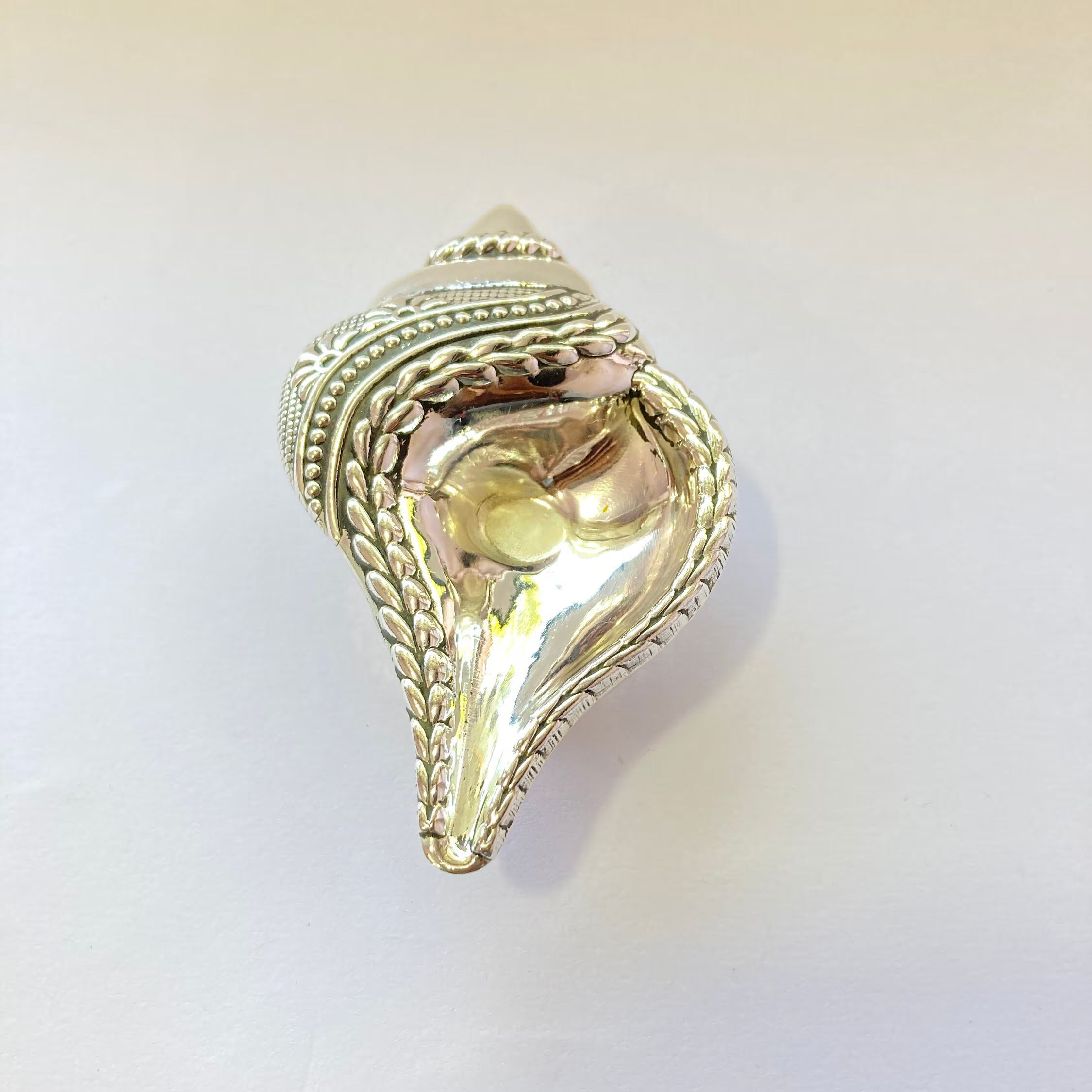 925 Sterling Silver Shank Diya / Designer Diya / Shank Diya