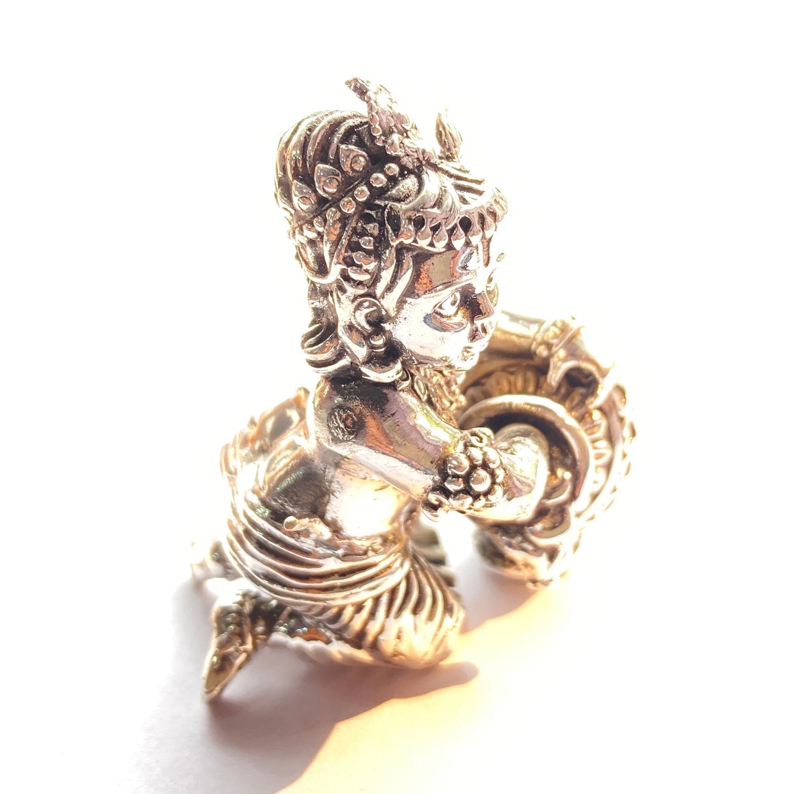 925 Sterling Silver Laddu Gopal Ji Statue / Silver Khana Ji Idol / Bal Gopal / Krishna ji Idol